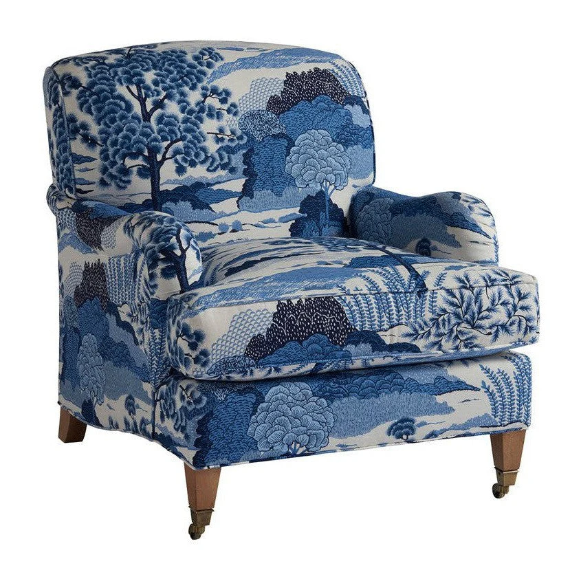Barclay Butera Upholstery Sydney Chair With Brass Caster - Image 6