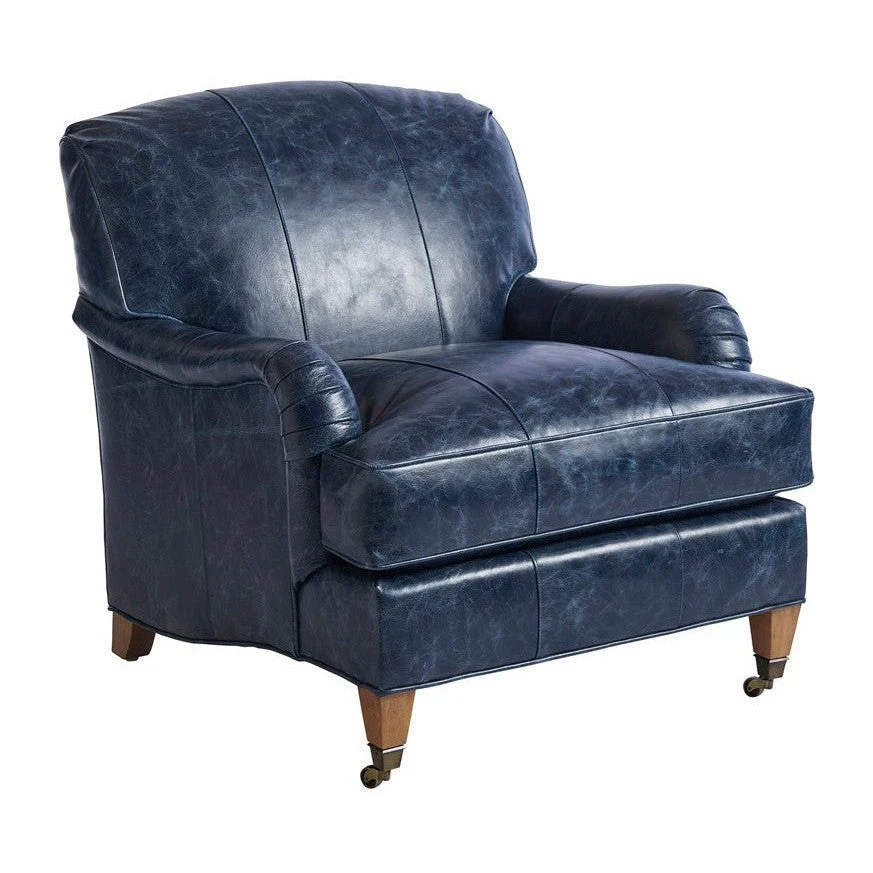 Barclay Butera Upholstery Sydney Chair With Brass Caster - Image 9