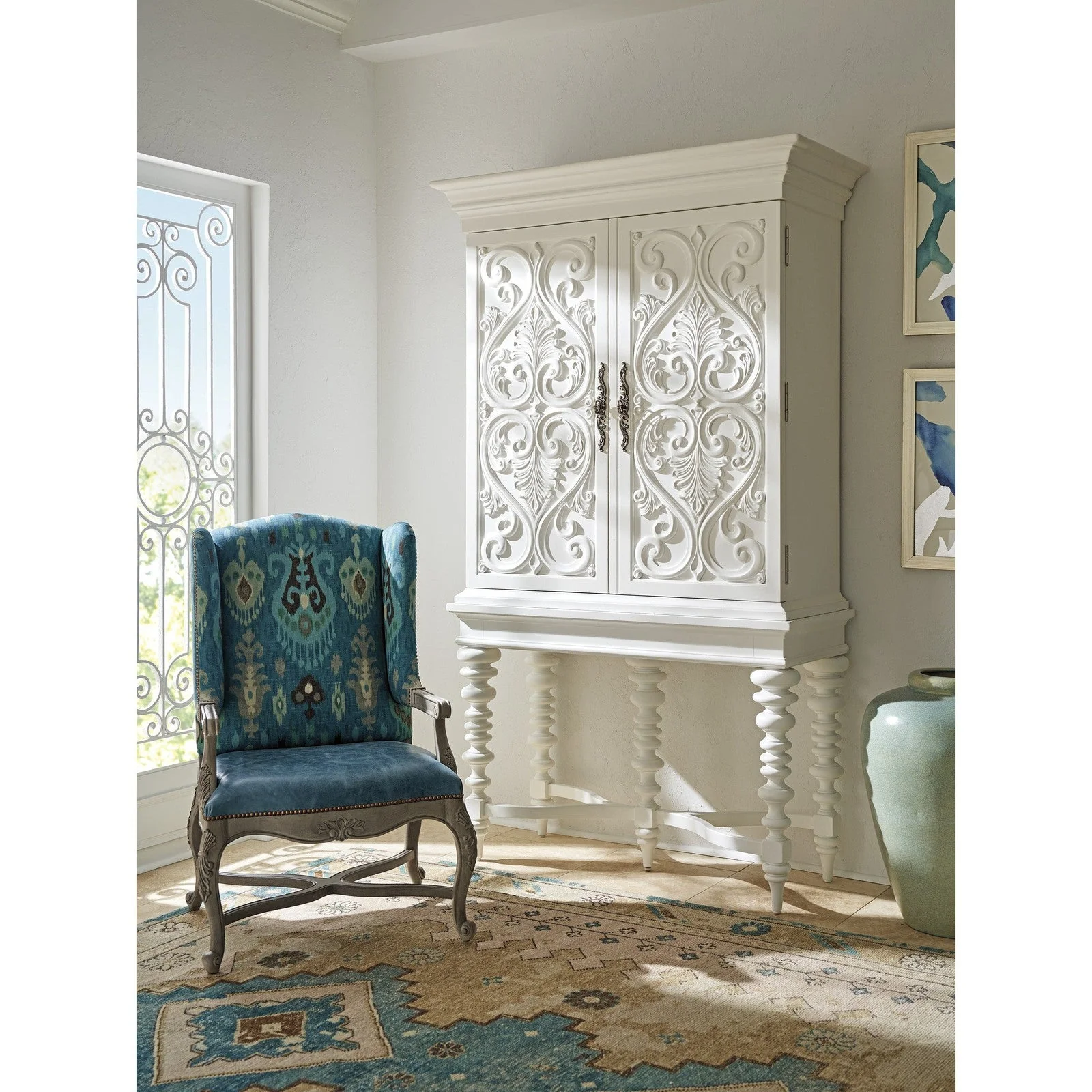 Barclay Butera Villa Blanca Arezzo Bar Cabinet - Image 2