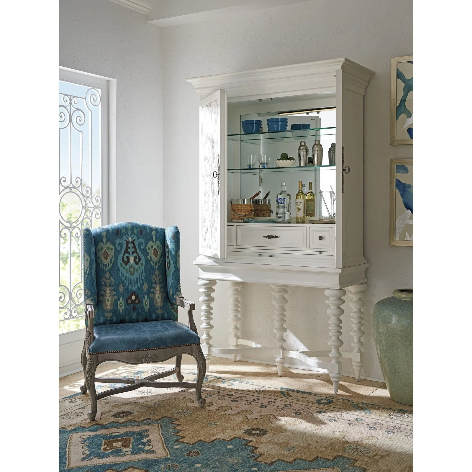 Barclay Butera Villa Blanca Arezzo Bar Cabinet - Image 3