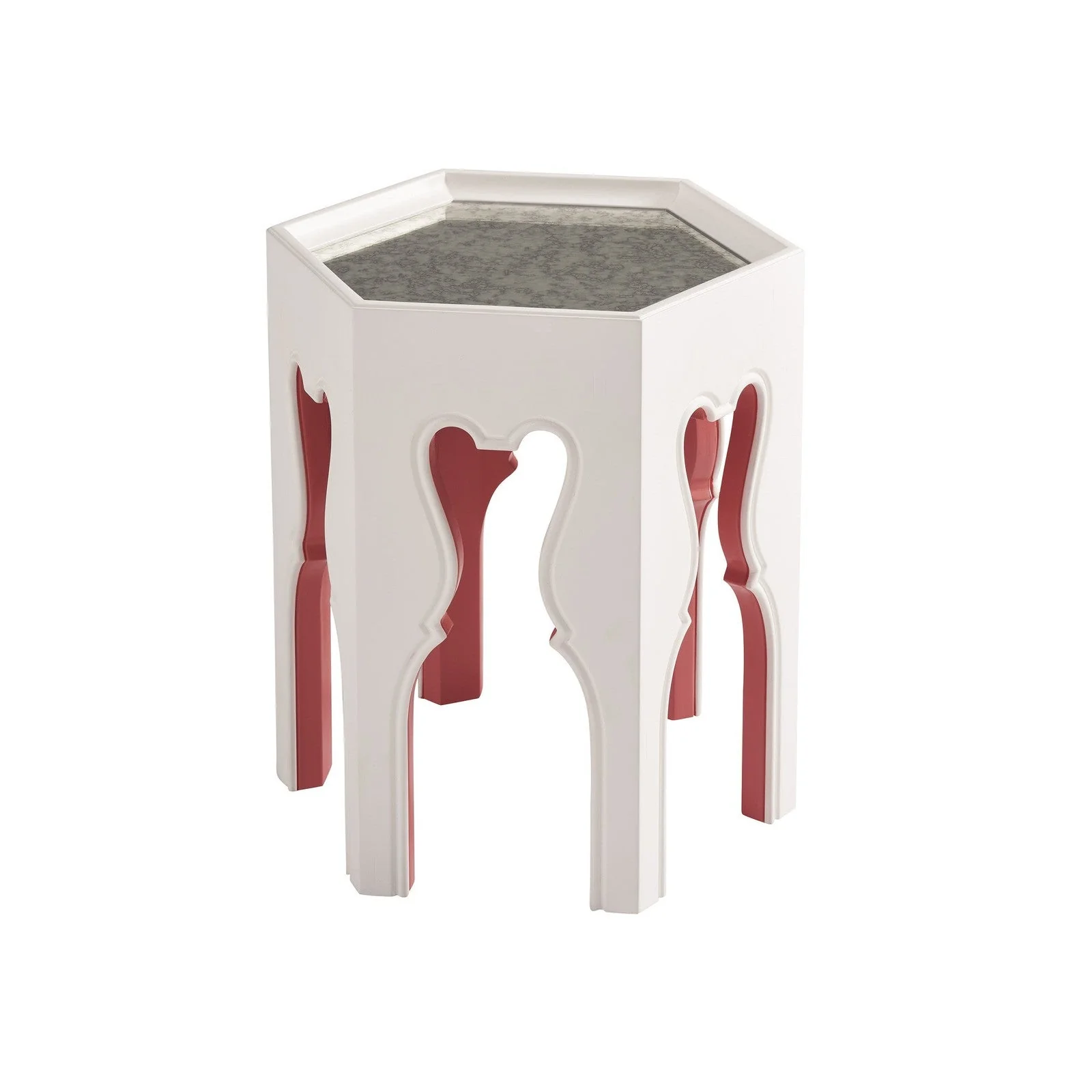 Barclay Butera Villa Blanca Bilbao Hexagonal End Table - Image 4