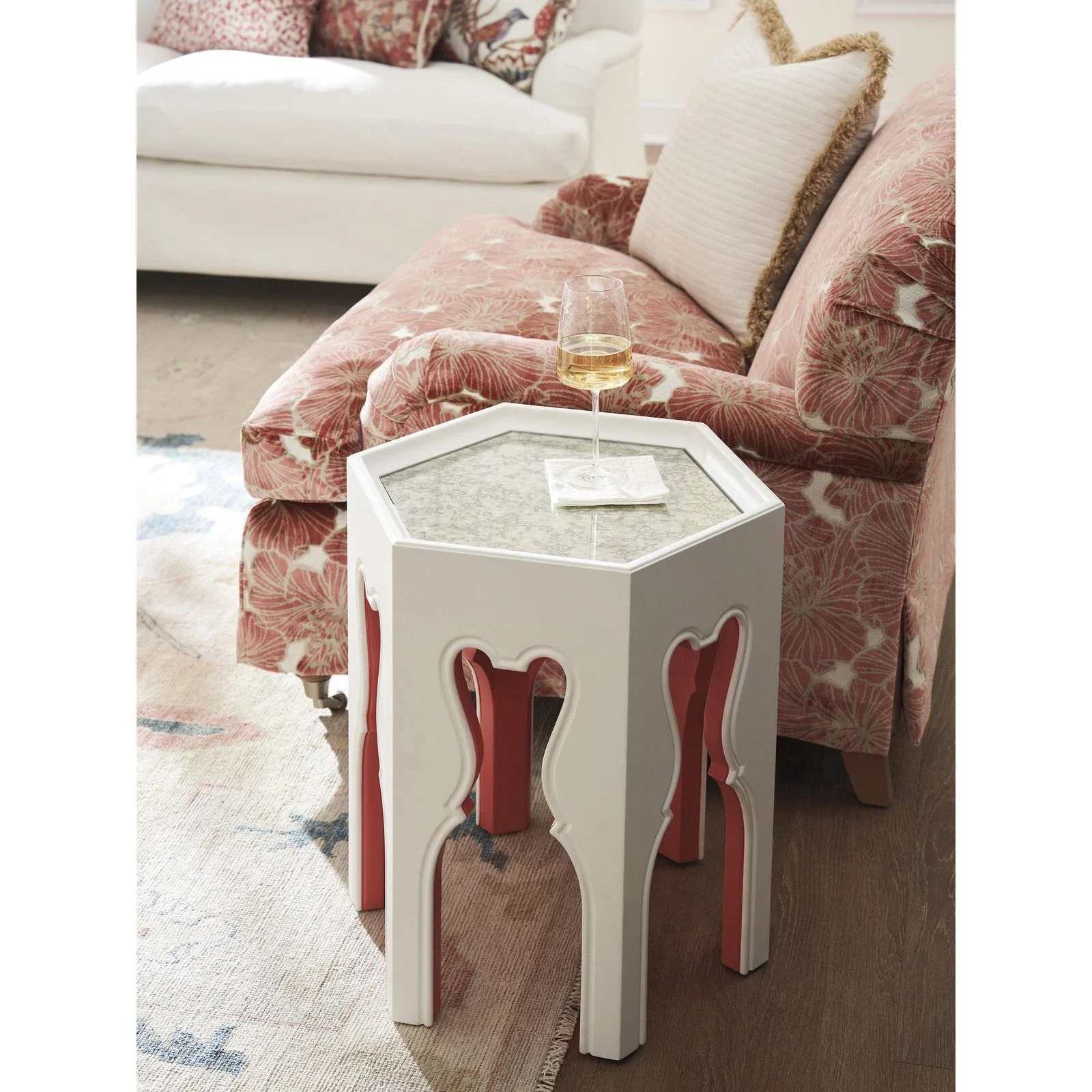 Barclay Butera Villa Blanca Bilbao Hexagonal End Table - Image 5