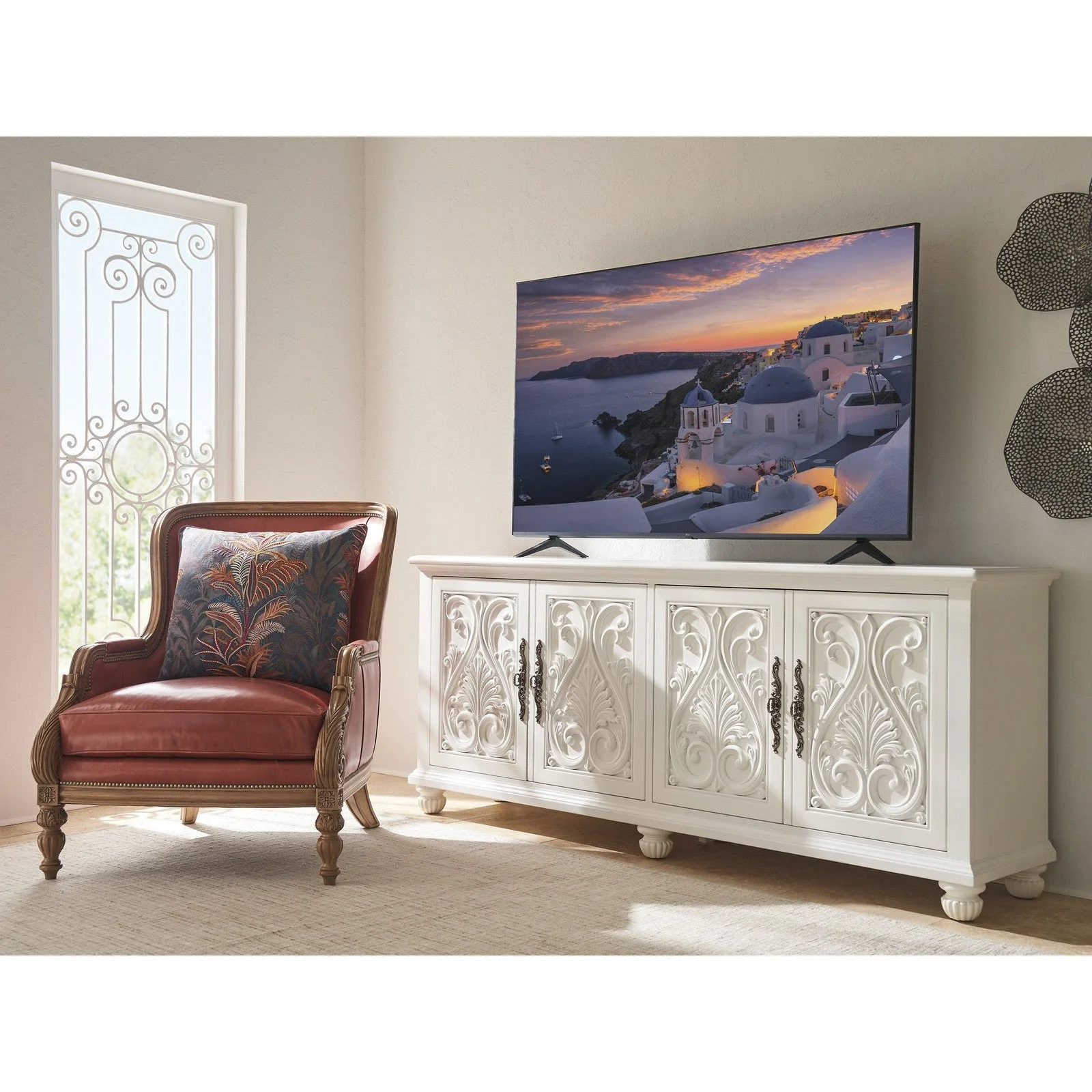 Barclay Butera Villa Blanca Catalonia Media Console - Image 2