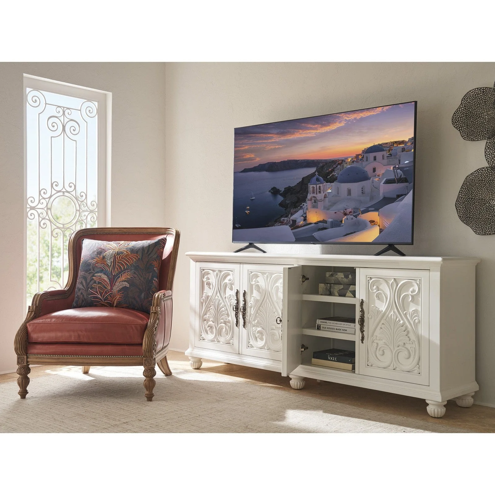 Barclay Butera Villa Blanca Catalonia Media Console - Image 3