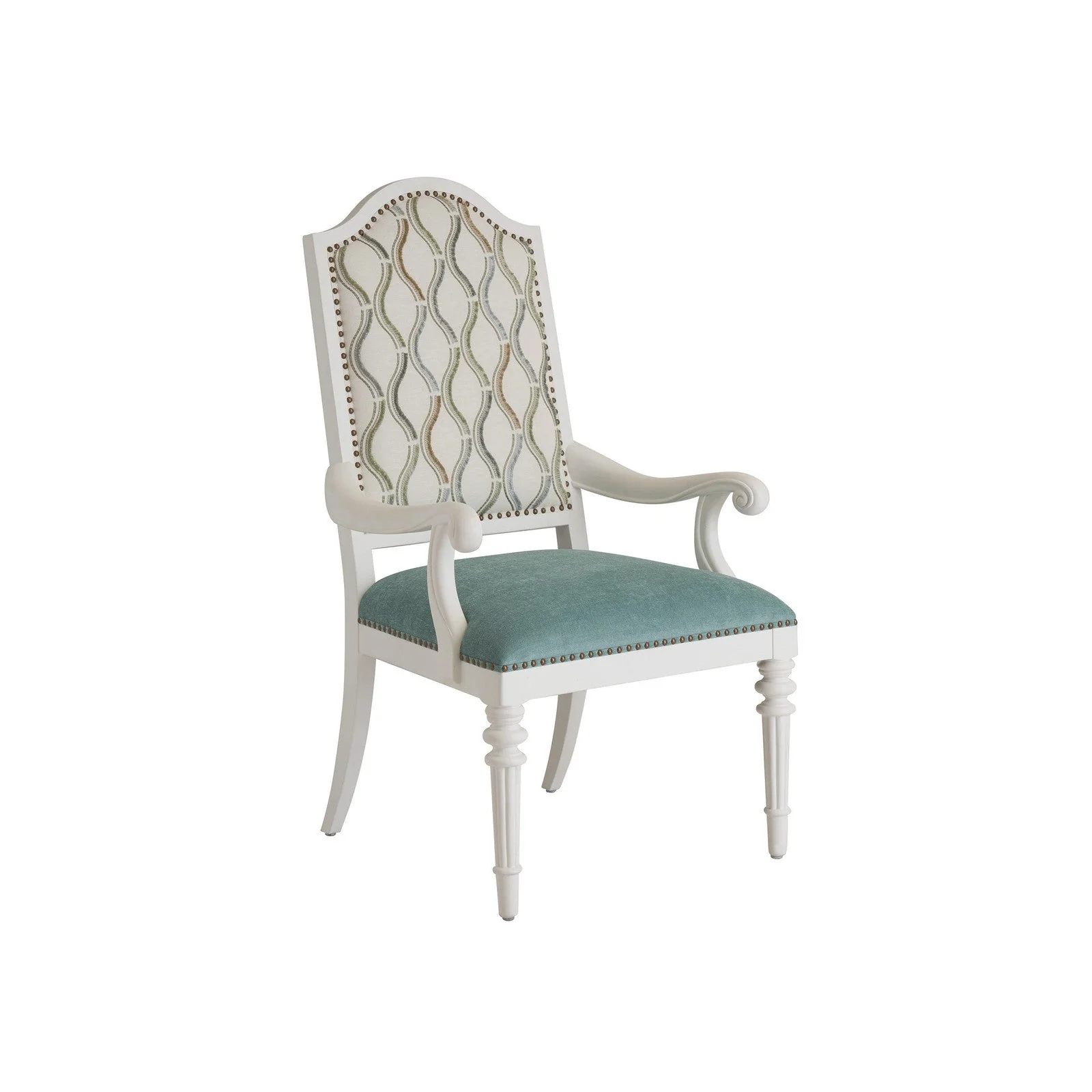 Barclay Butera Villa Blanca Corsica Upholstered Arm Chair - Image 4
