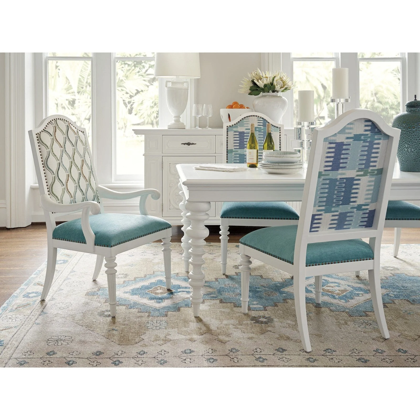Barclay Butera Villa Blanca Corsica Upholstered Arm Chair - Image 5