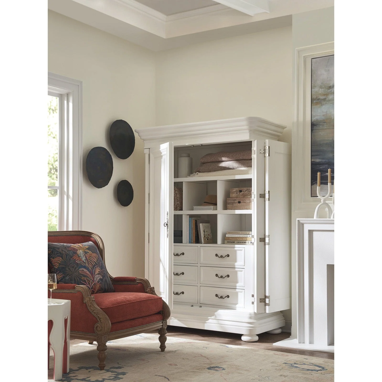 Barclay Butera Villa Blanca Grand Villa Cabinet - Image 3