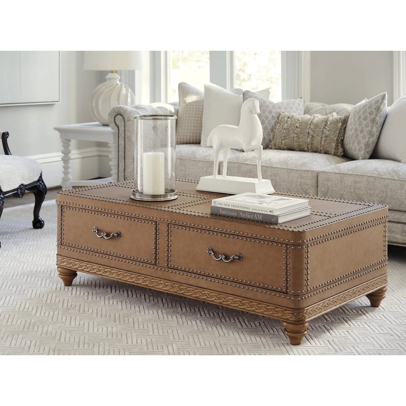 Barclay Butera Villa Blanca Lisbon Trunk Cocktail Table - Image 2