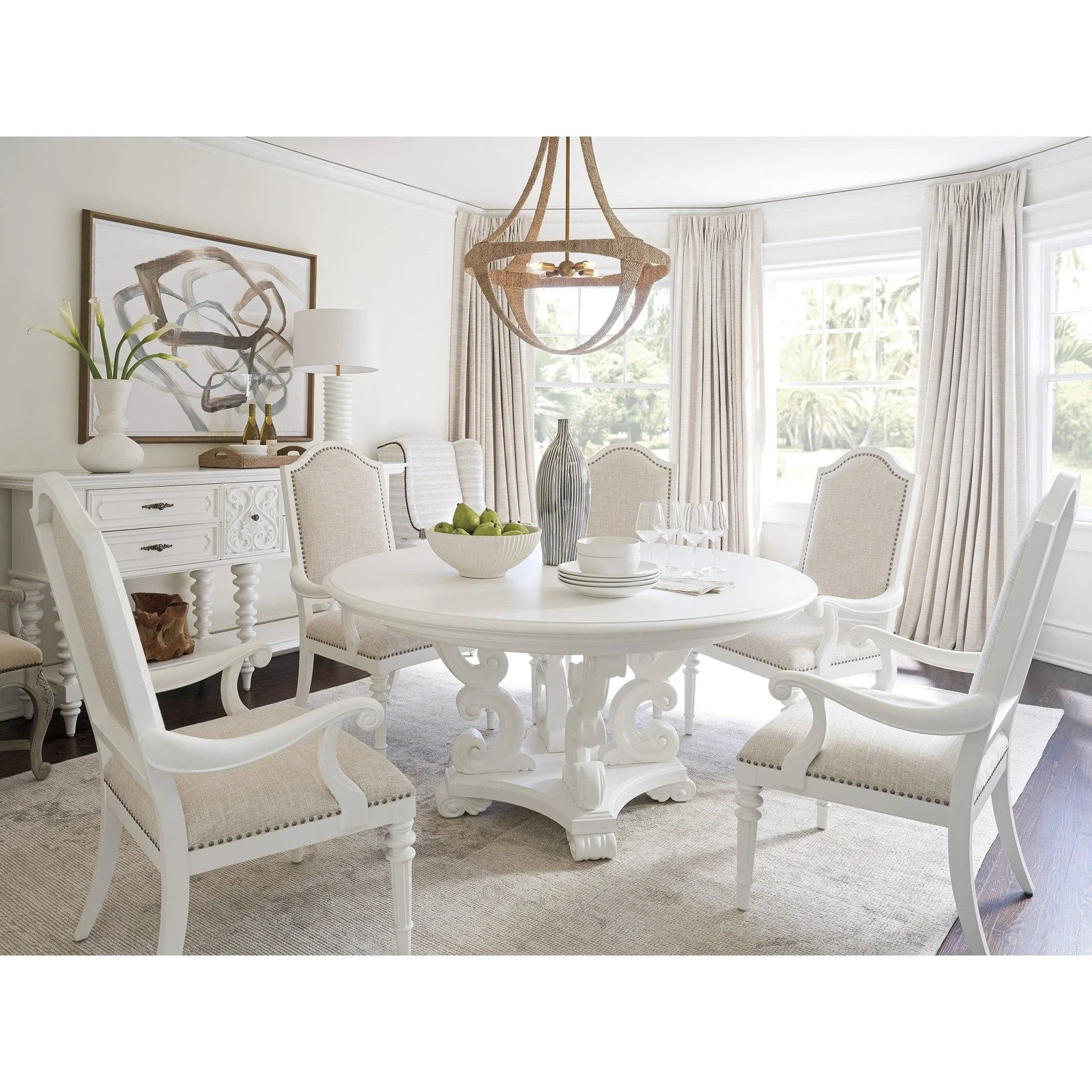 Barclay Butera Villa Blanca Modena Round Dining Table - Image 2
