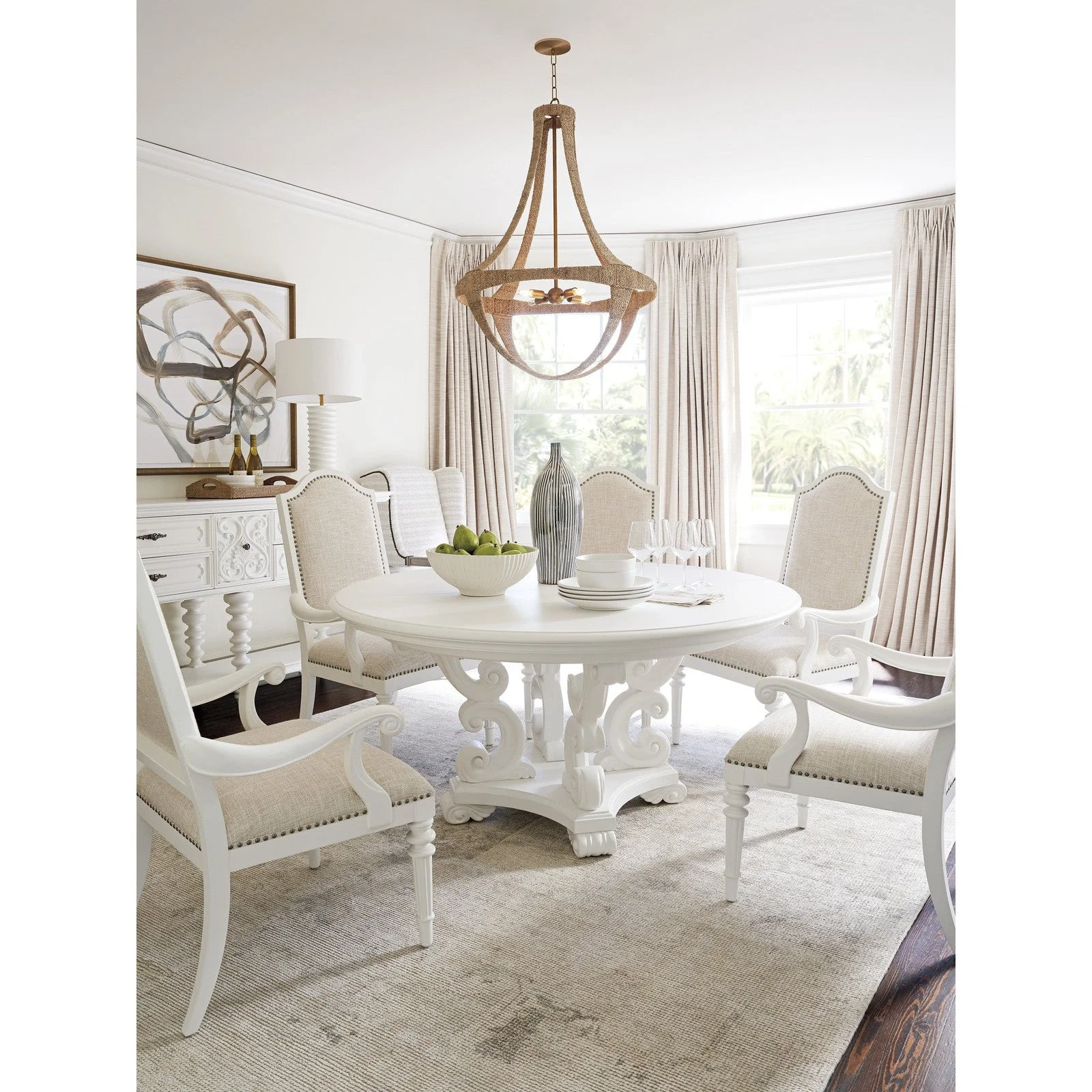 Barclay Butera Villa Blanca Modena Round Dining Table - Image 3
