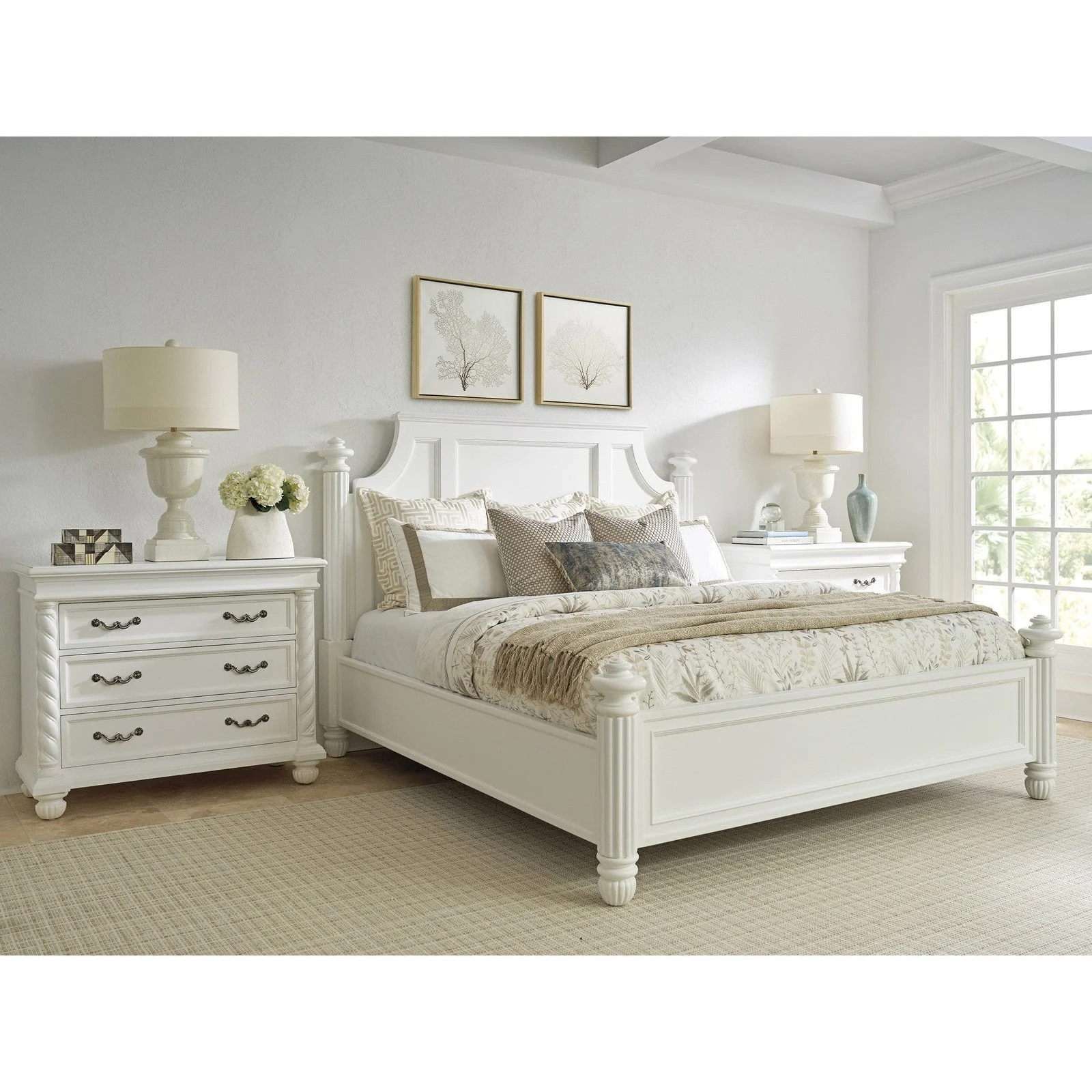 Barclay Butera Villa Blanca Santorini Panel Bed - Image 3