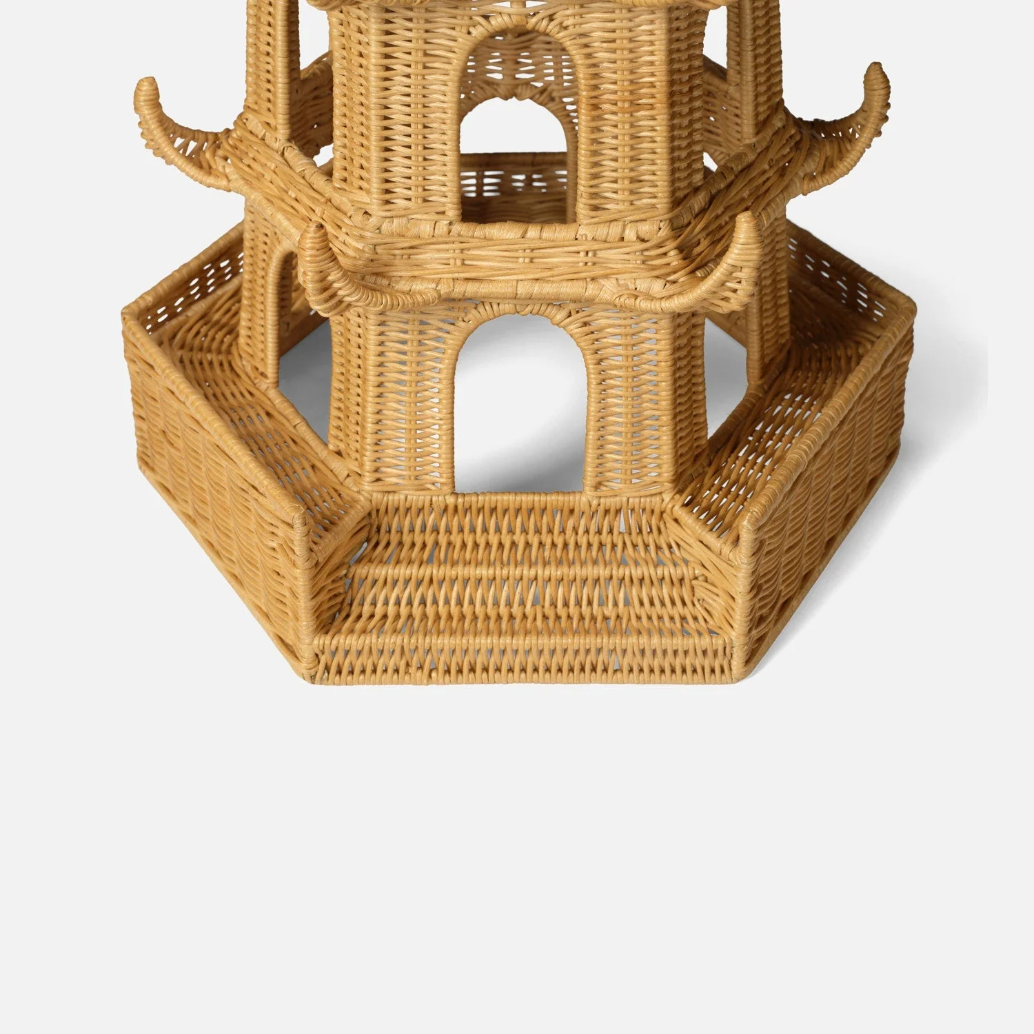 Bardot Rattan Pagoda Sculptures - Image 15