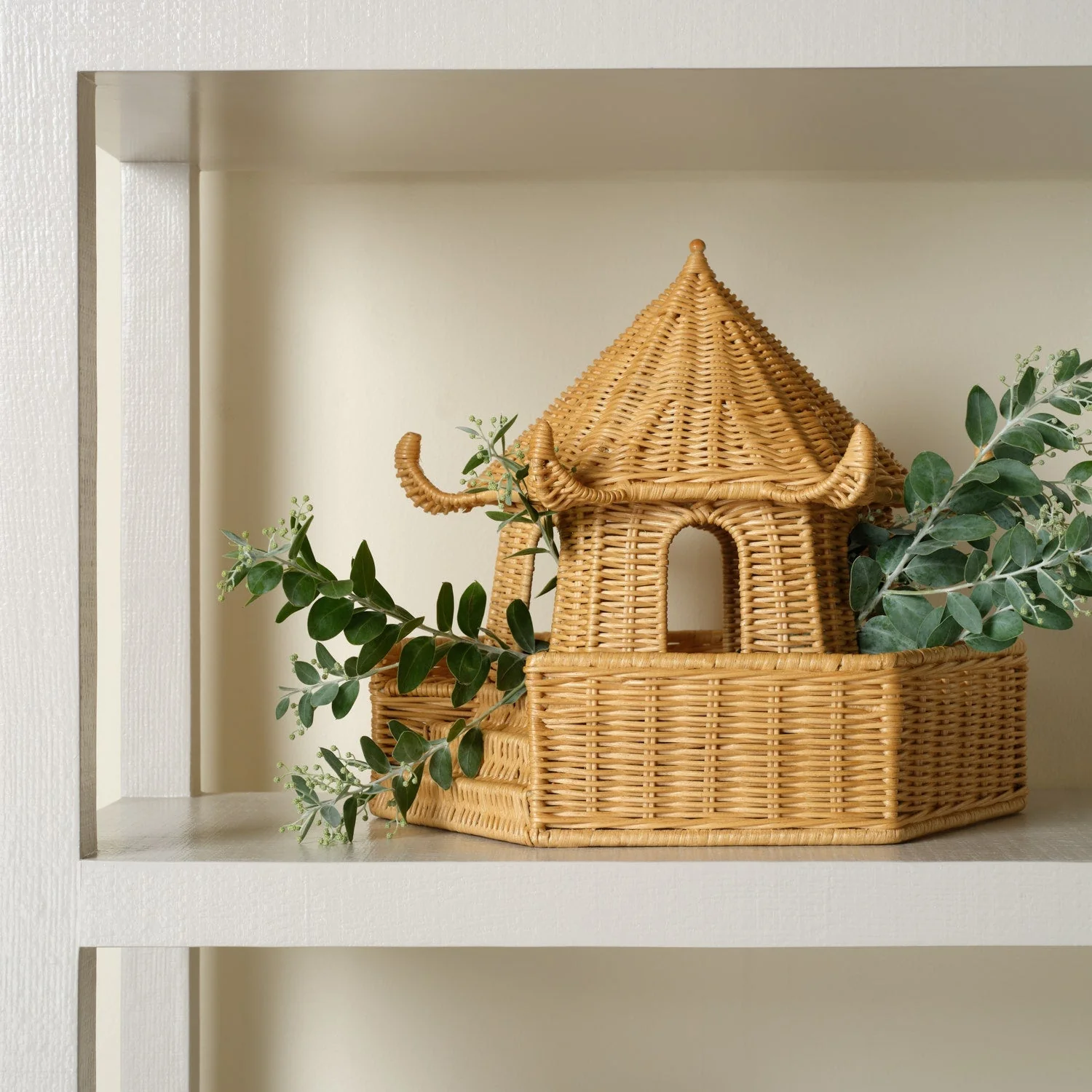 Bardot Rattan Pagoda Sculptures - Image 2