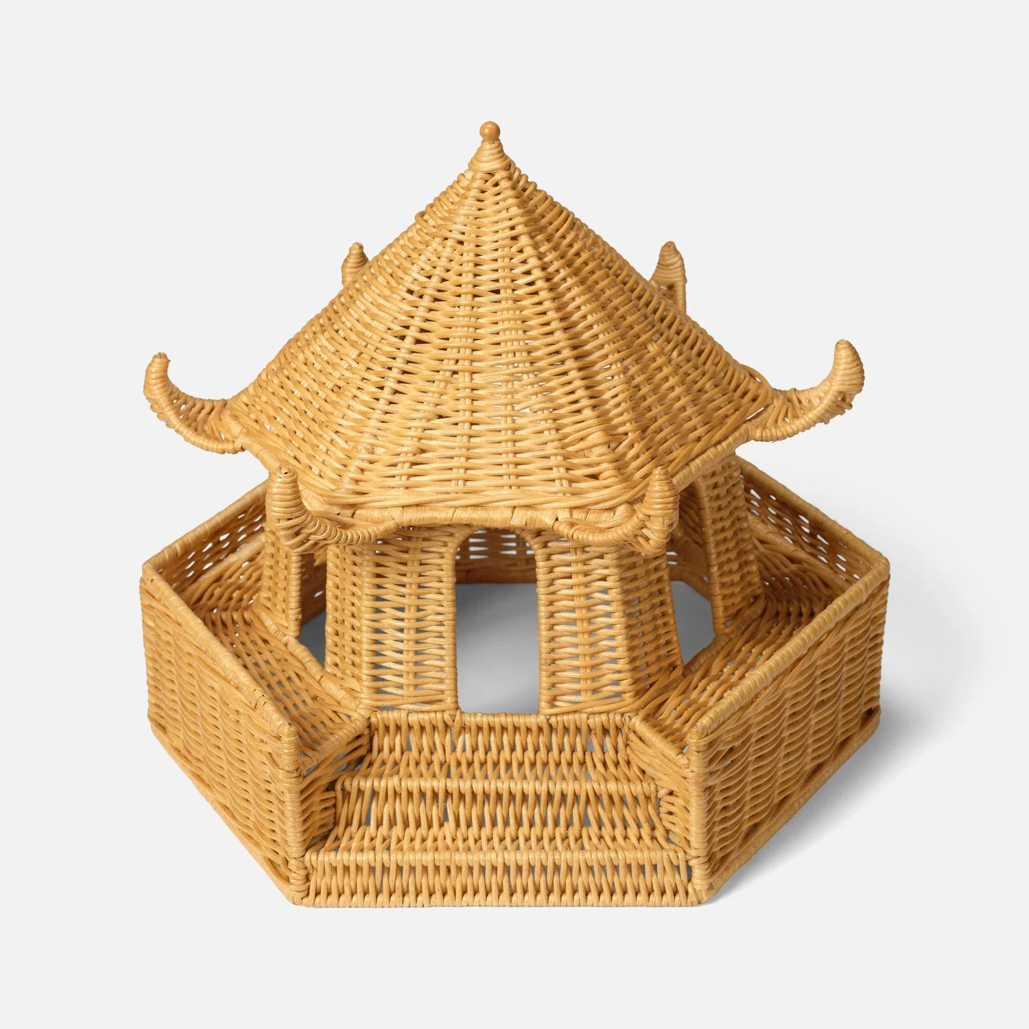 Bardot Rattan Pagoda Sculptures - Image 4