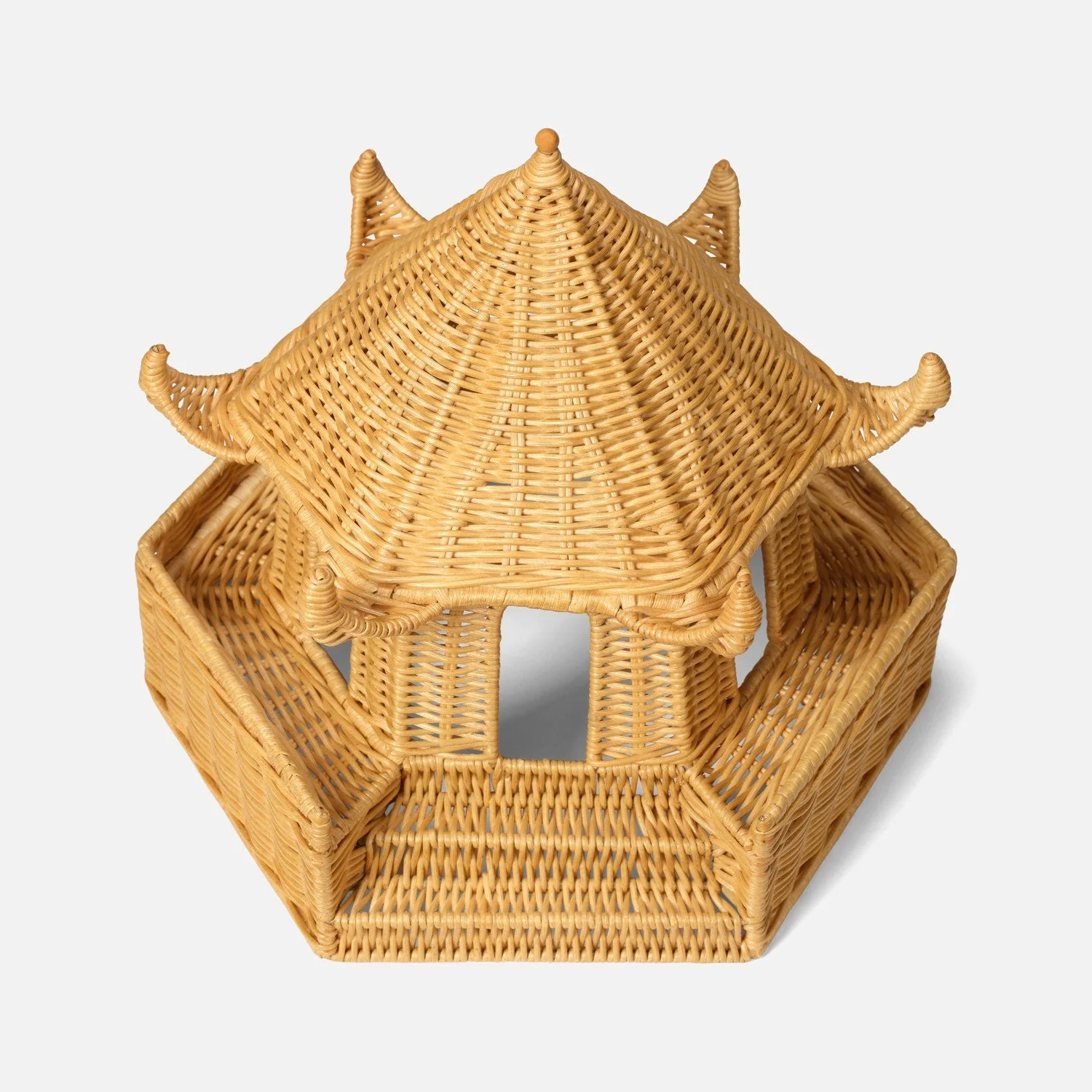 Bardot Rattan Pagoda Sculptures - Image 5