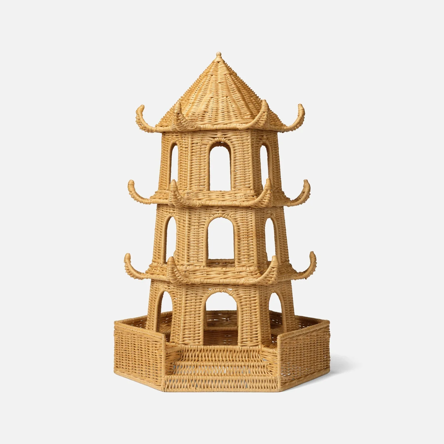 Bardot Rattan Pagoda Sculptures - Image 7