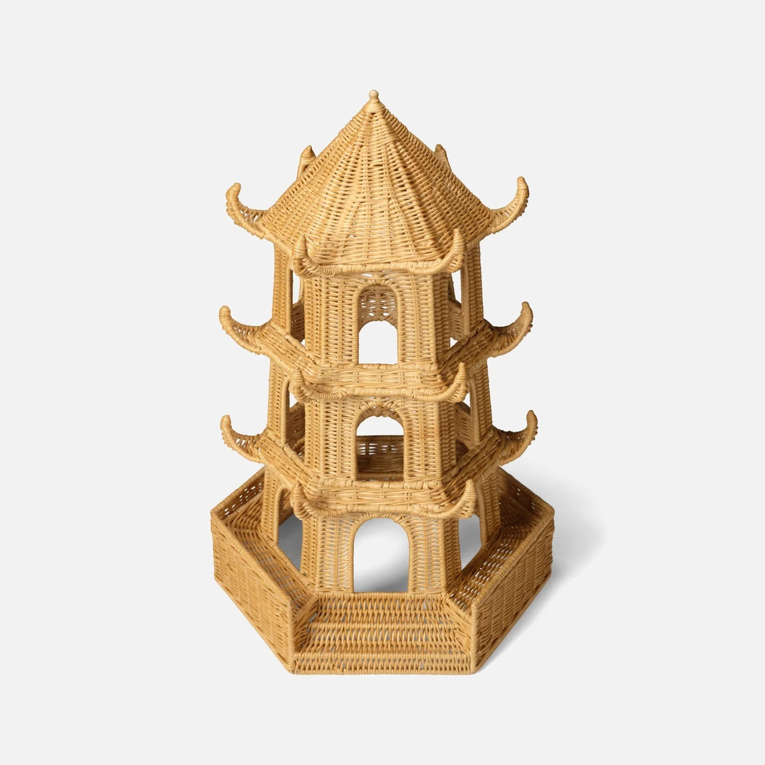 Bardot Rattan Pagoda Sculptures - Image 9