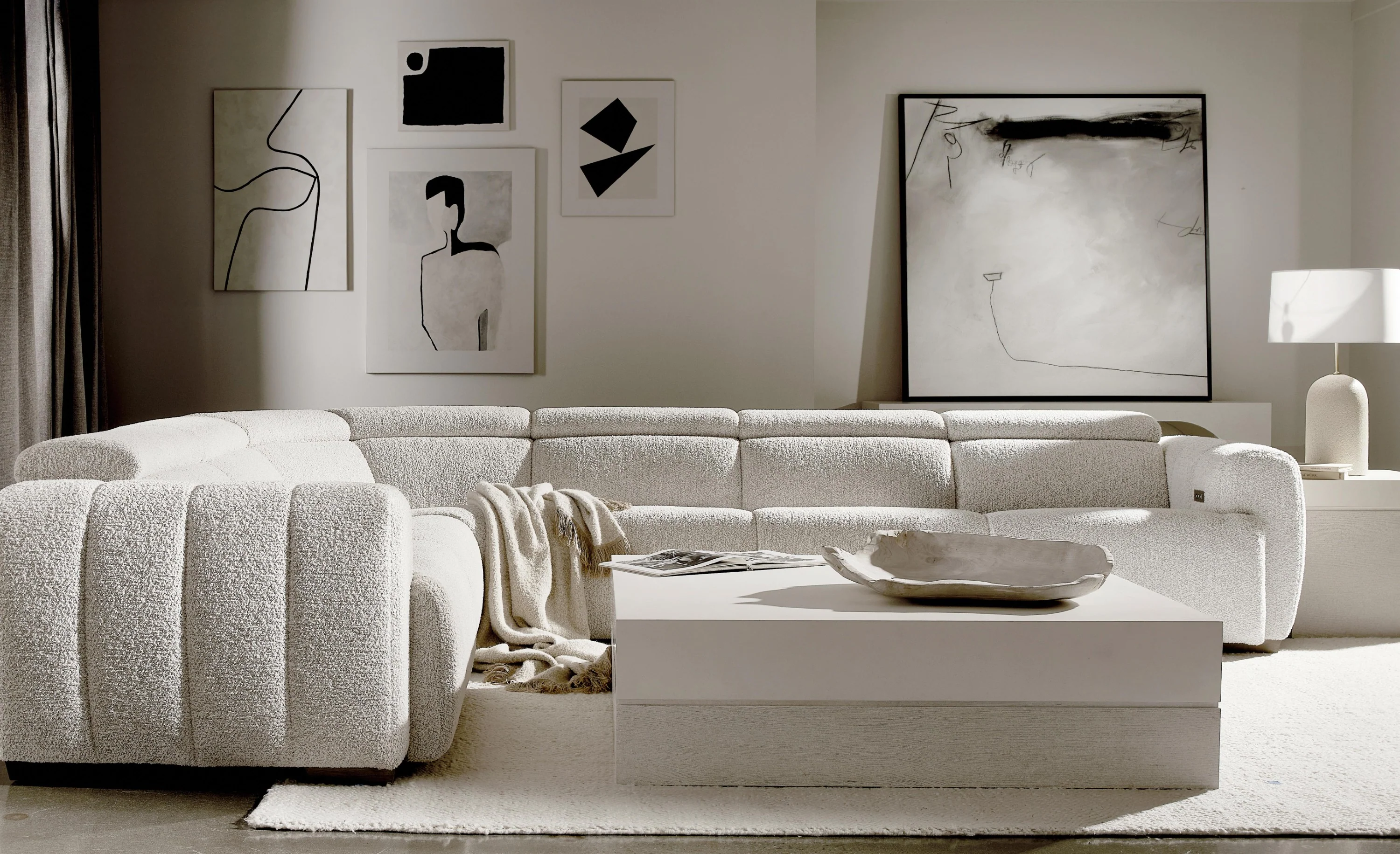 Bernhardt Aldo 4-PC Fabric Power Motion Sectional - Image 2