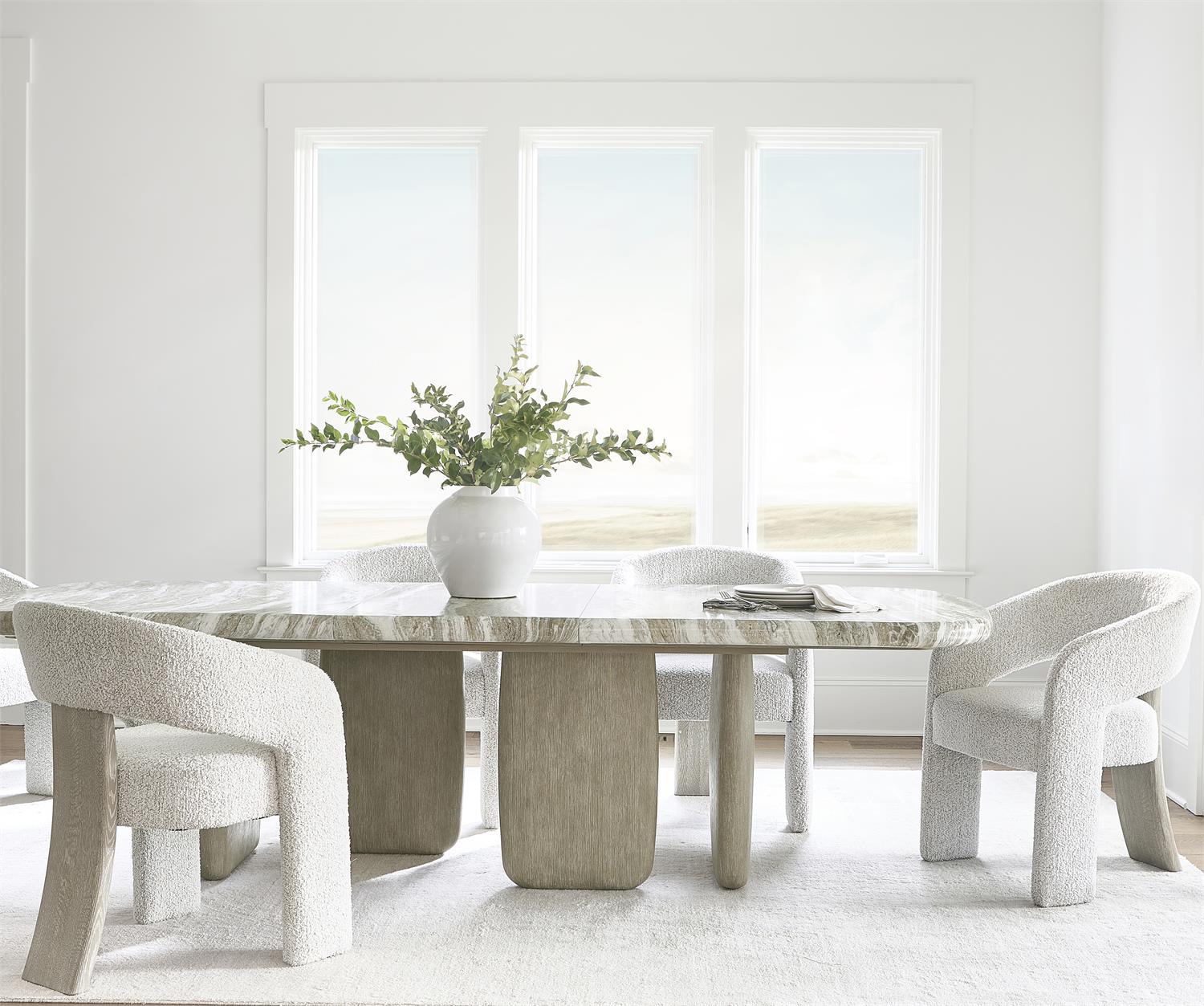 Bernhardt Arcadia Faux Stone Dining Table - Image 5