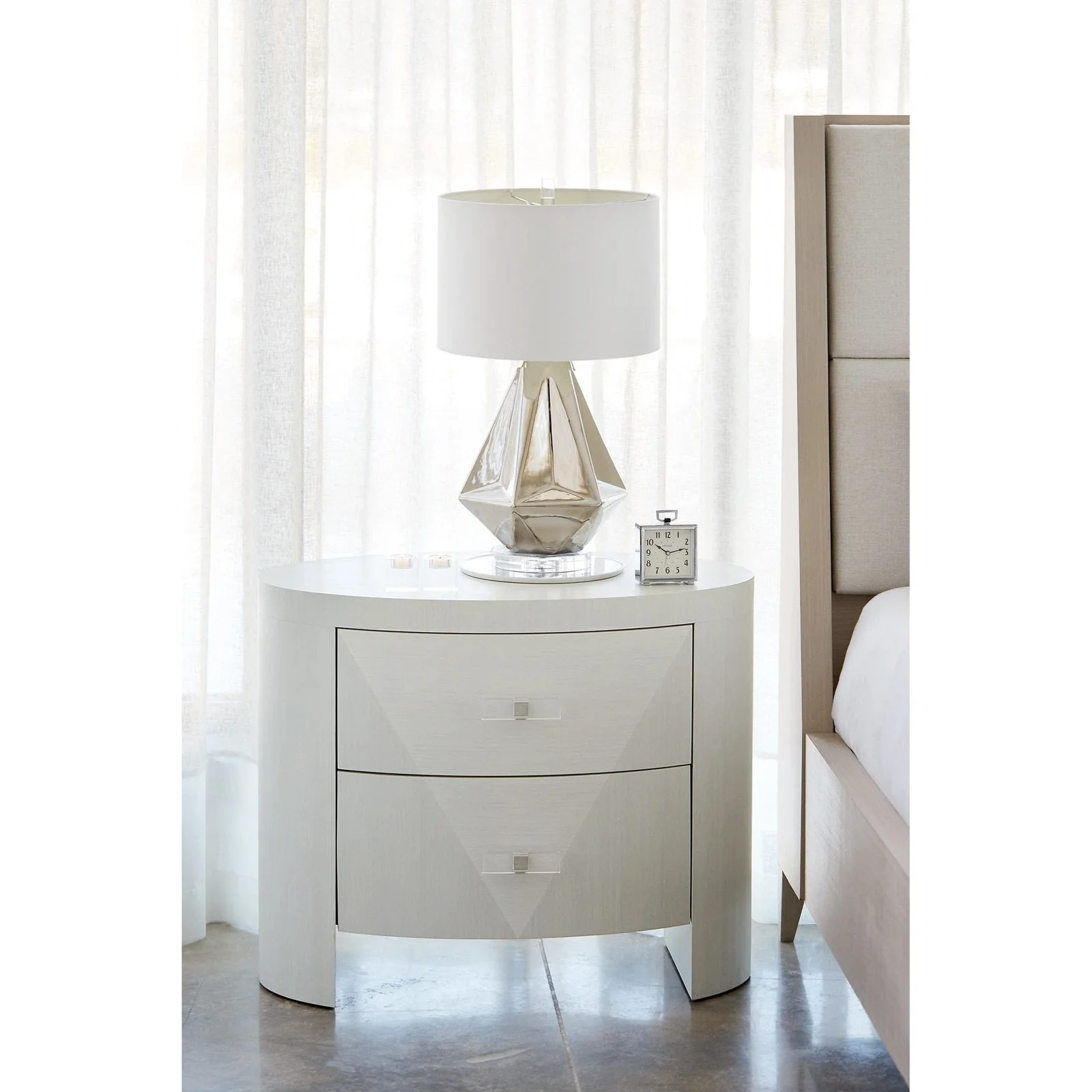 Bernhardt Axiom Oval Nightstand - Image 2