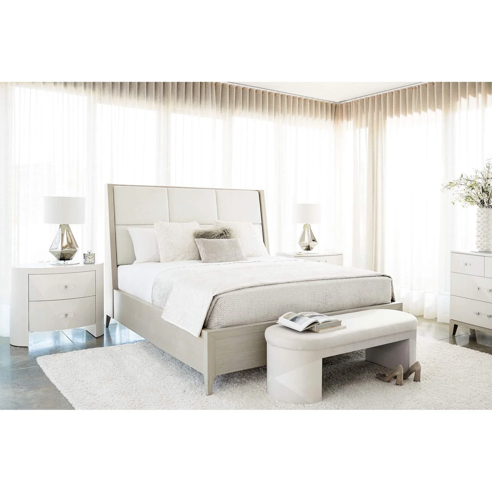 Bernhardt Axiom Oval Nightstand - Image 3