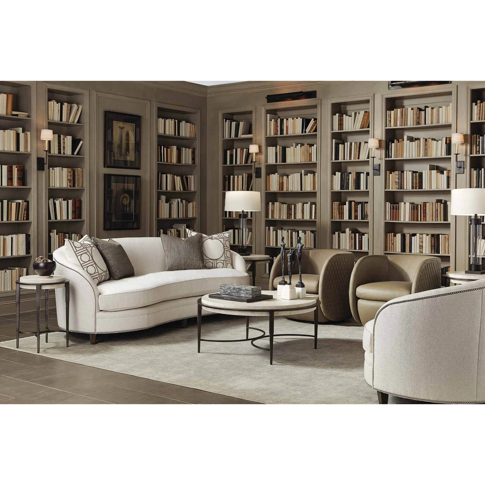 Bernhardt Barclay Metal Round Chairside Table - Image 3