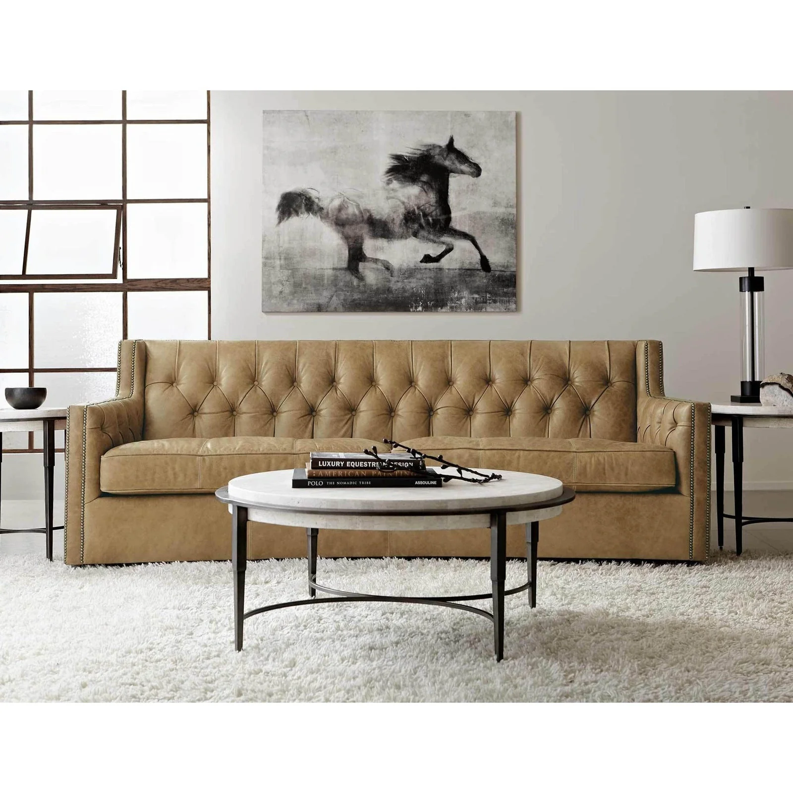 Bernhardt Barclay Metal Round Cocktail Table - Image 4