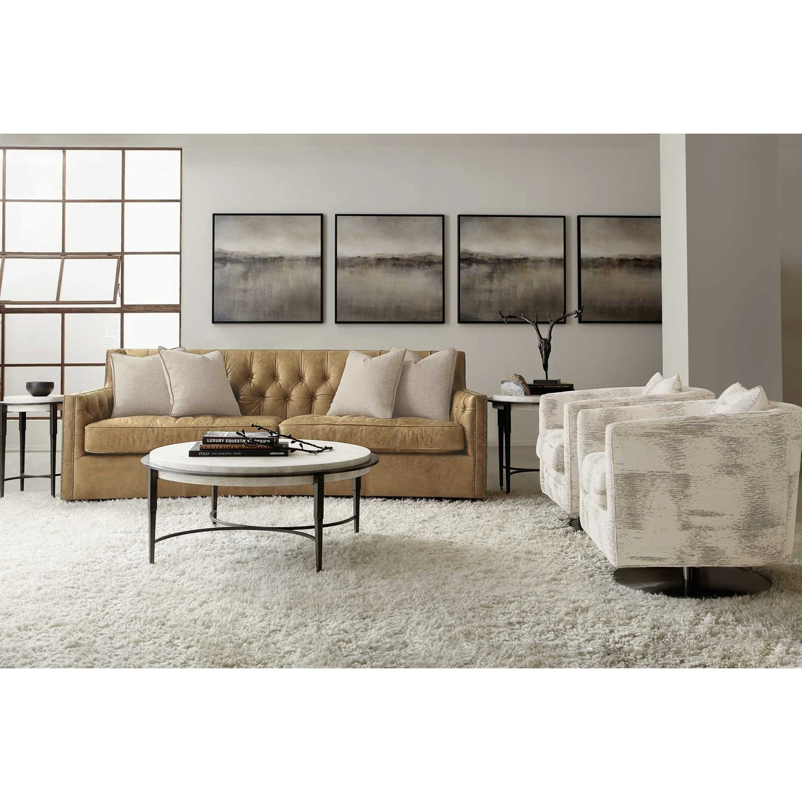 Bernhardt Candace Leather Sofa - Image 3