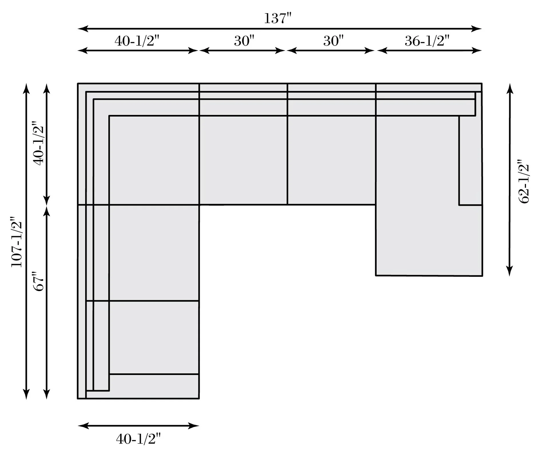 Bernhardt Dawkins Leather Sectional - Image 4