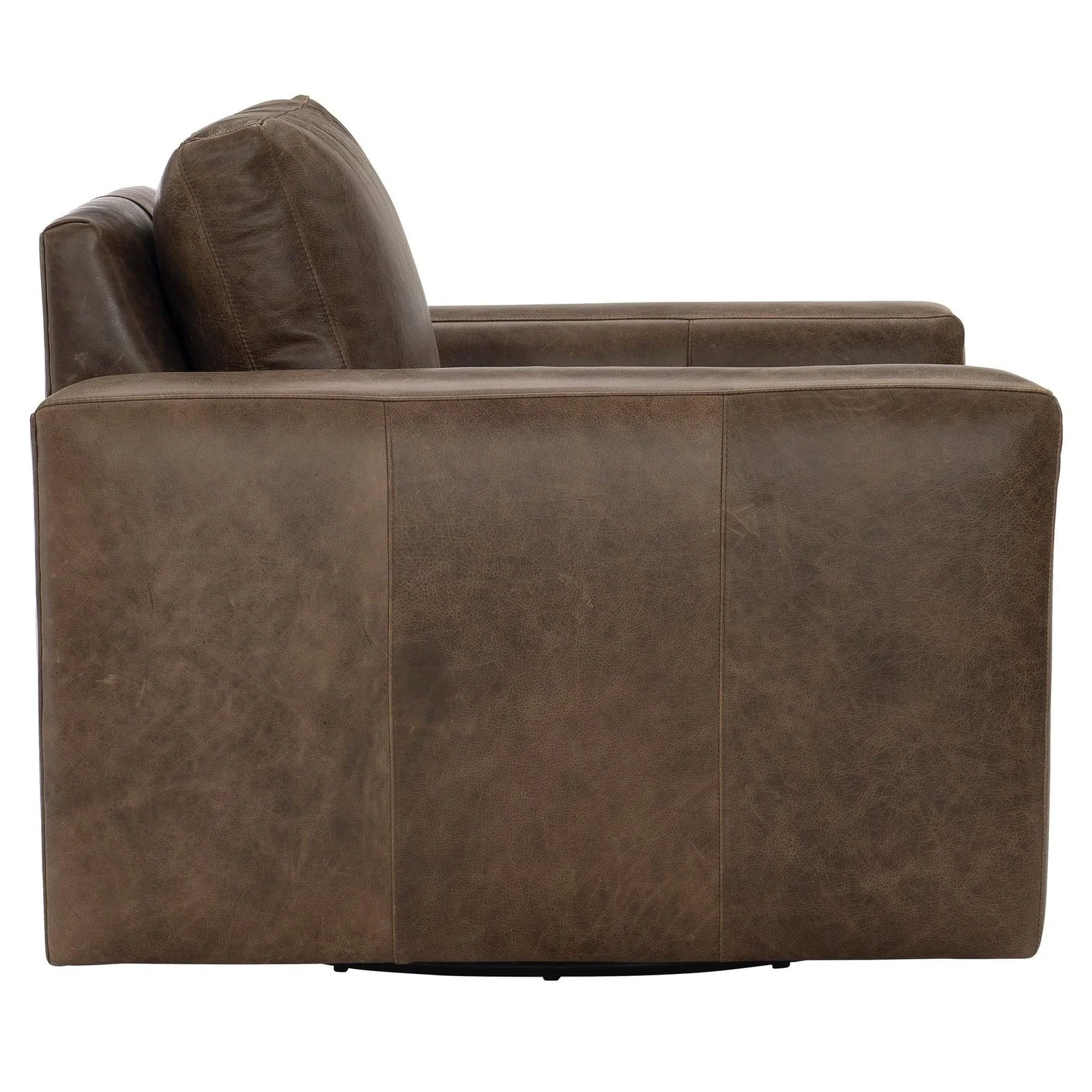 Bernhardt Dawkins Leather Swivel Chair - Image 3