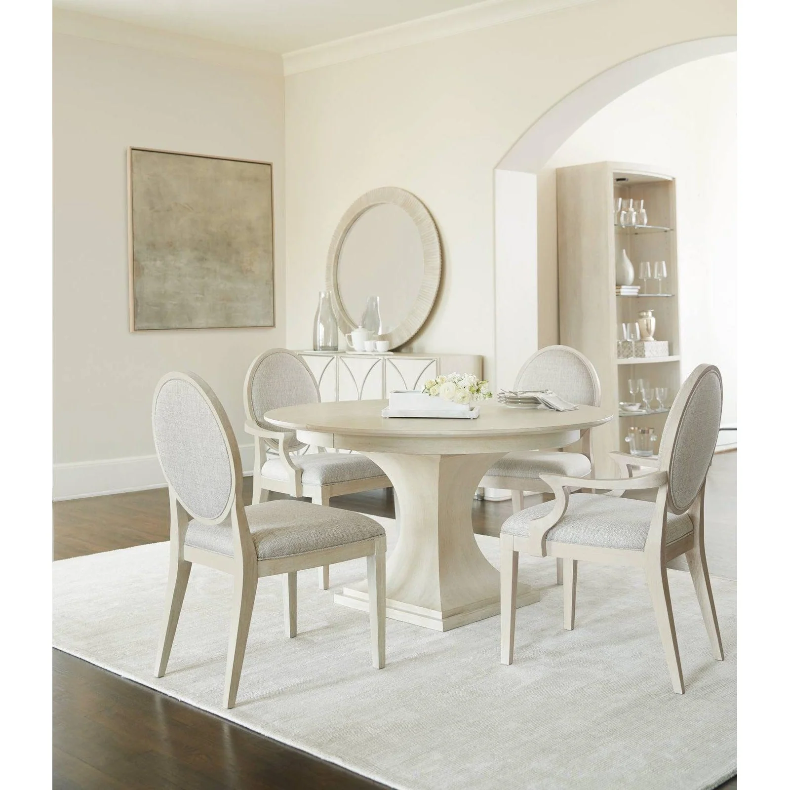Bernhardt East Hampton Oval Back Arm Chair - Image 2