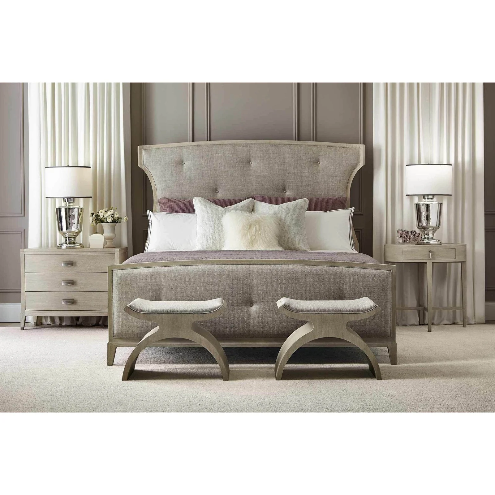 Bernhardt East Hampton Upholstered Bed - Image 3