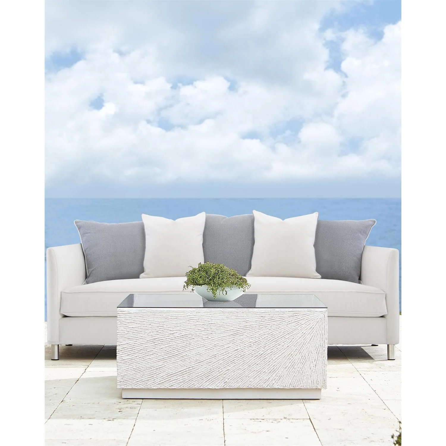 Bernhardt Exteriors Tenerife Square Coco Twig Cocktail Table Y25 - Image 4