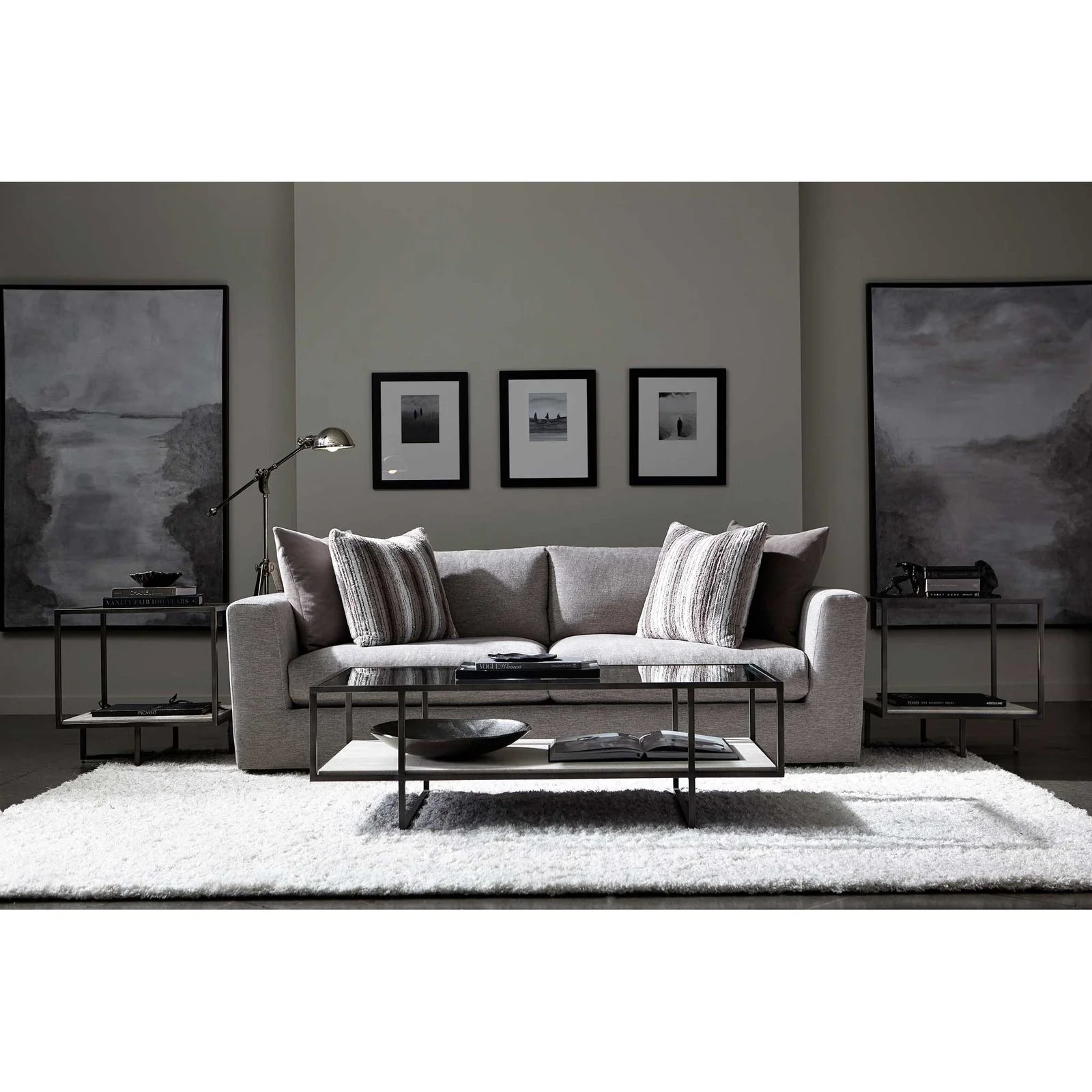 Bernhardt Harlow Metal Rectangular Cocktail Table - Image 6