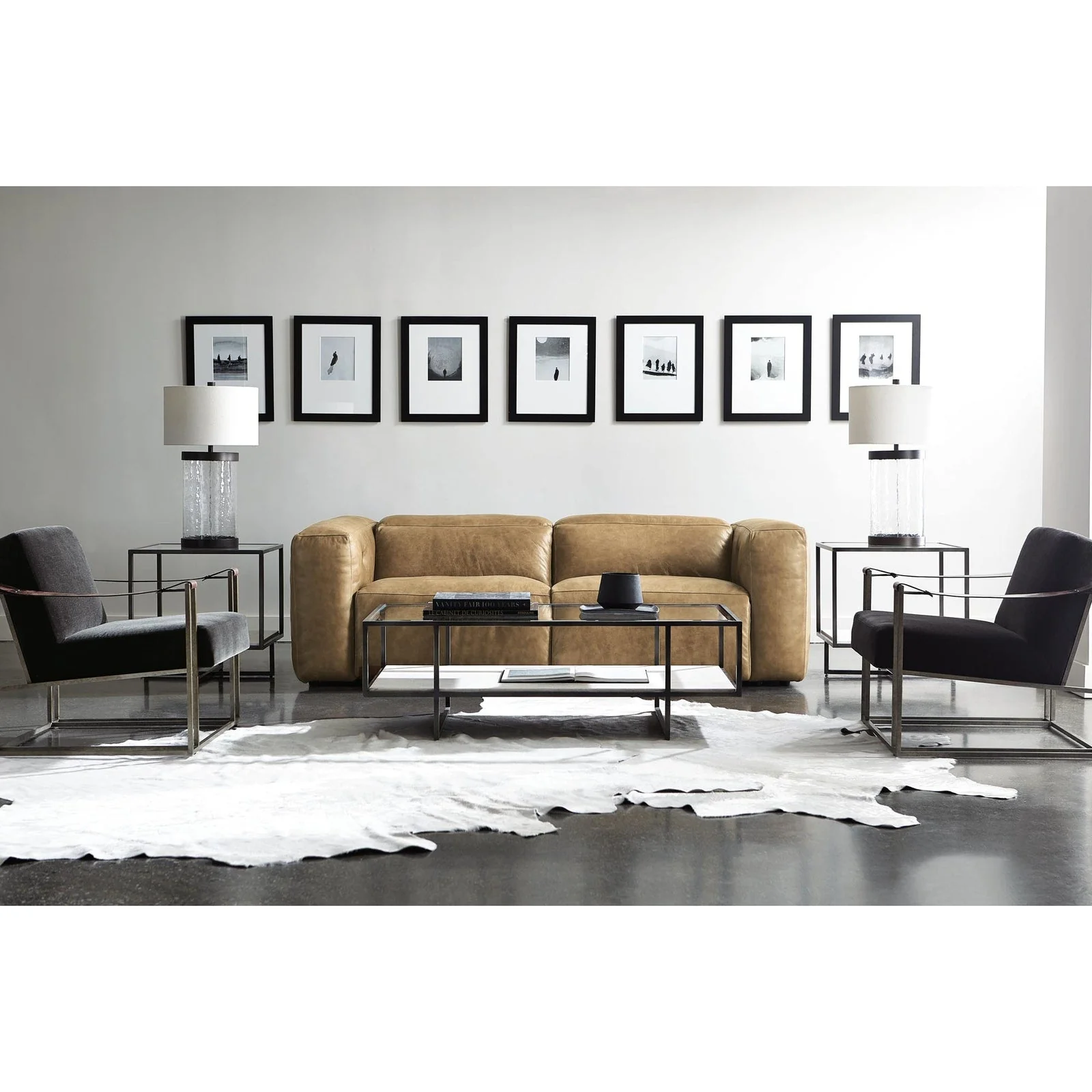 Bernhardt Harlow Metal Rectangular Cocktail Table - Image 8