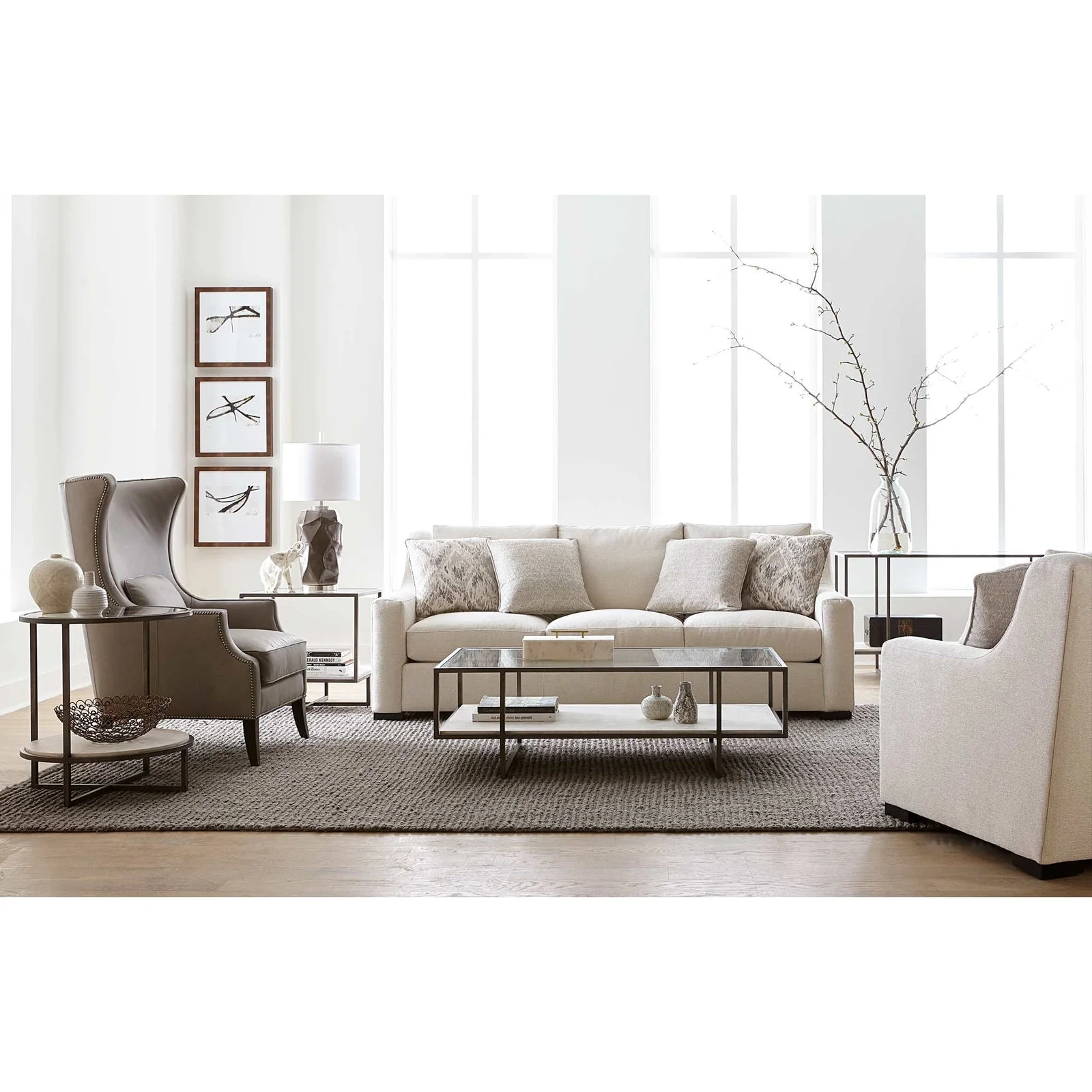 Bernhardt Harlow Metal Square End Table - Image 10