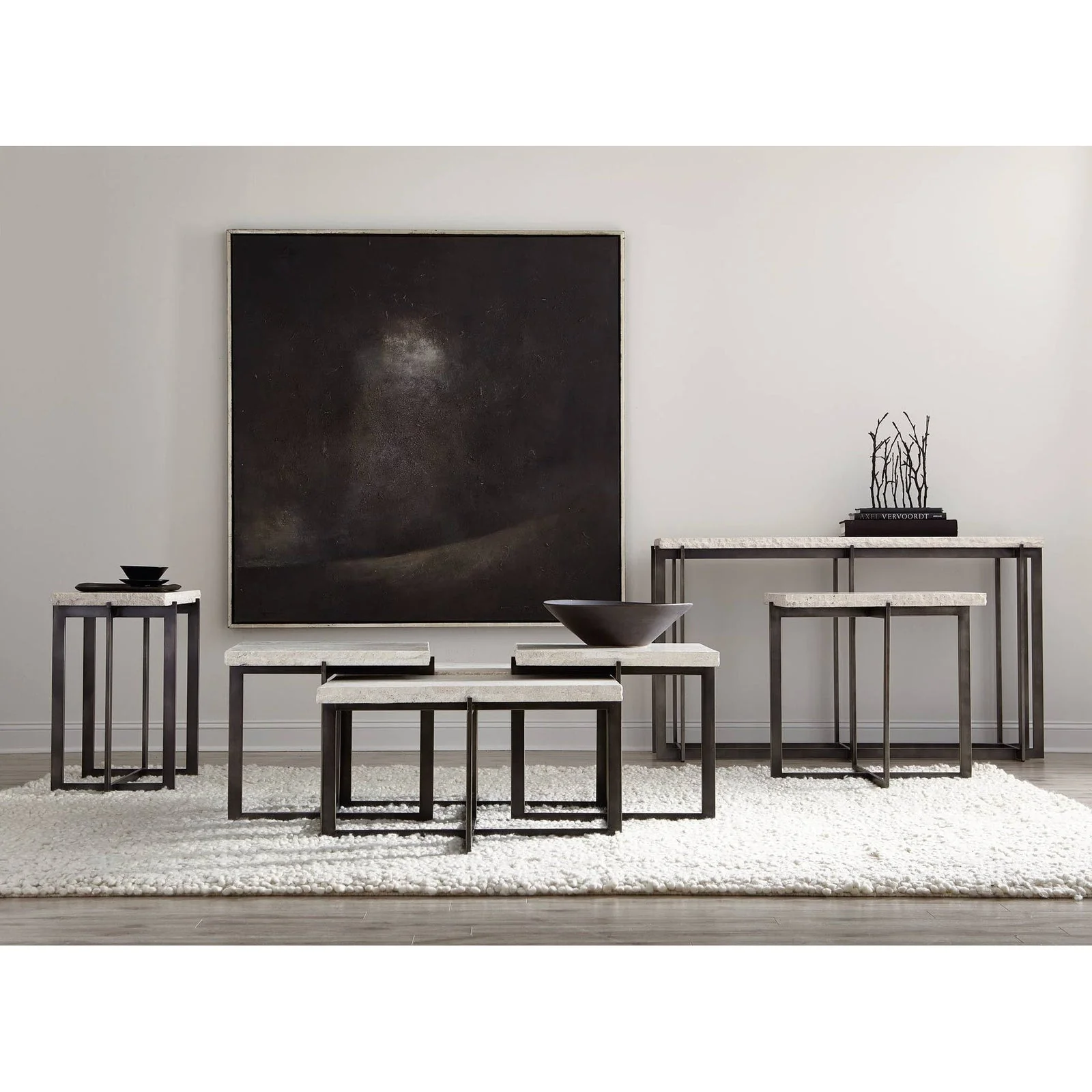 Bernhardt Hathaway Metal Drink Table - Image 3