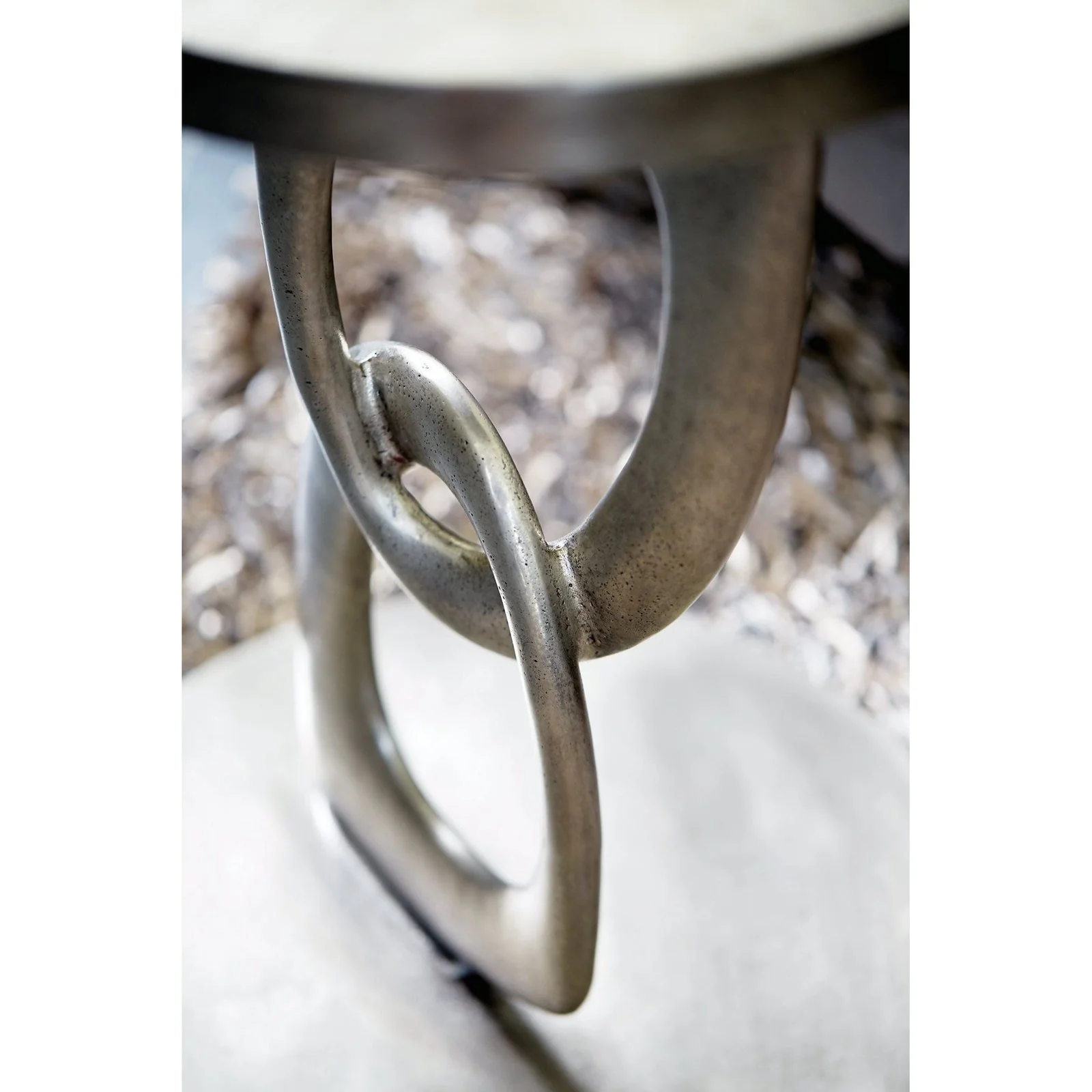 Bernhardt Linea Metal Interlocking Round Chairside Table - Image 8