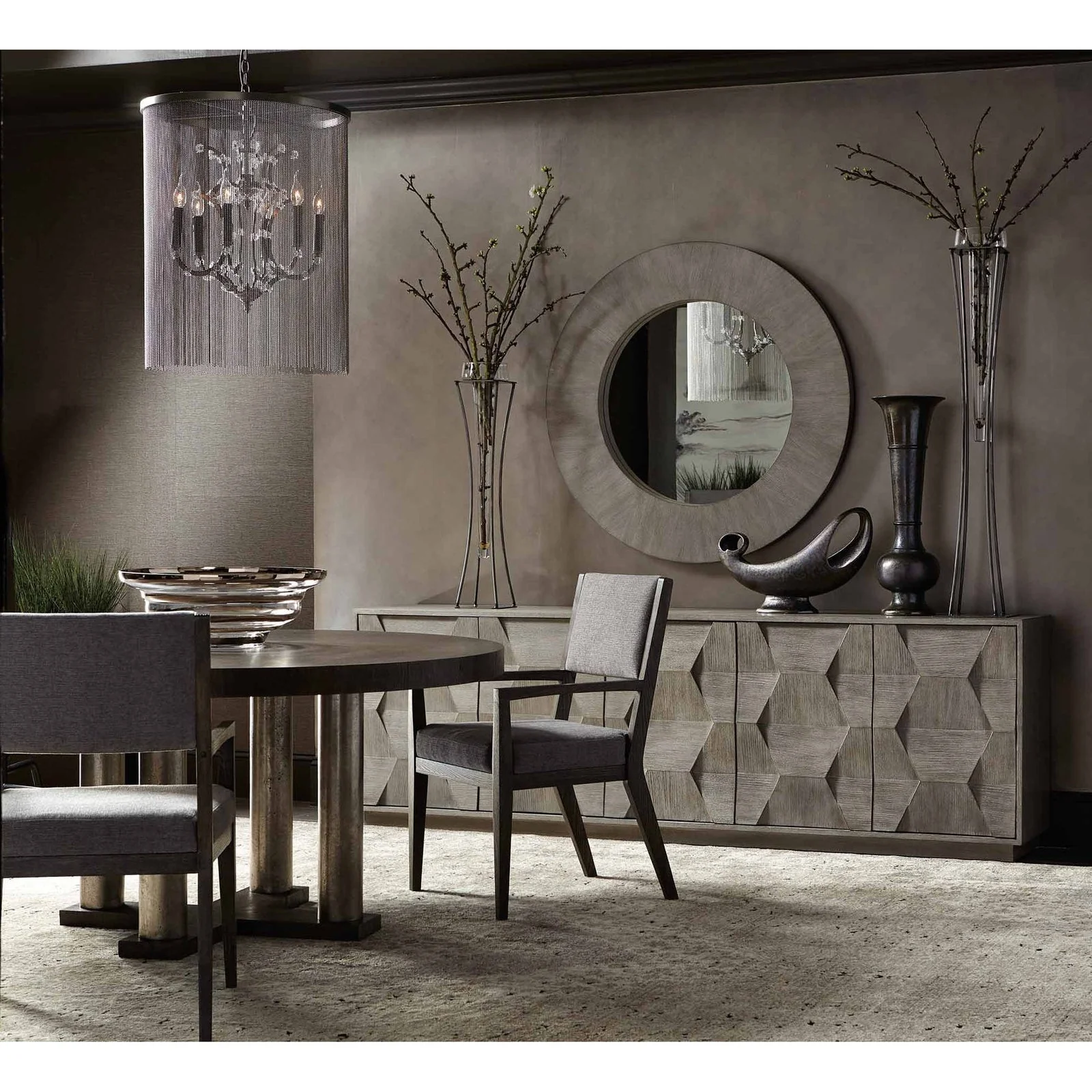 Bernhardt Linea Round Dining Table Y35 - Image 3