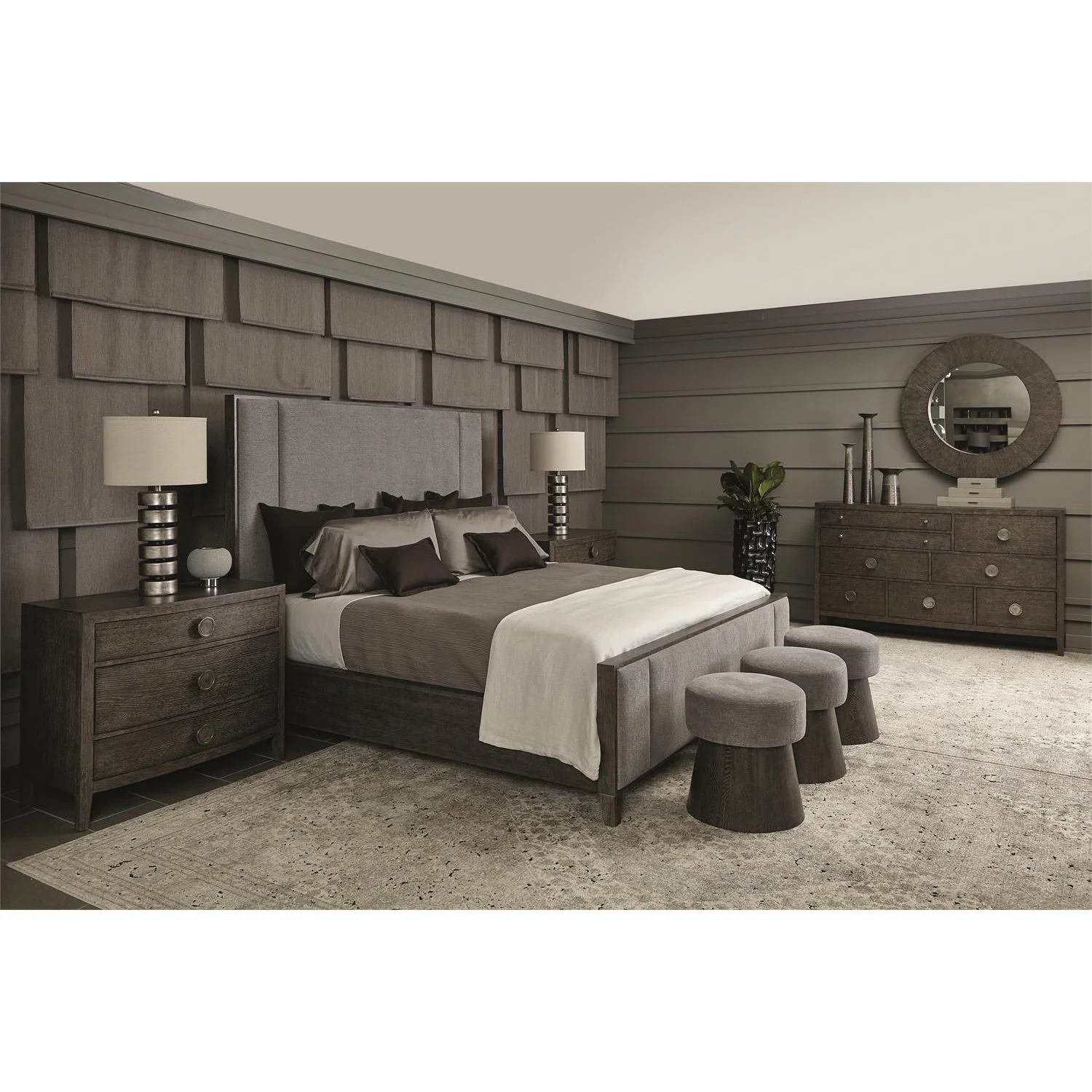 Bernhardt Linea Upholstered Panel Bed - Image 3
