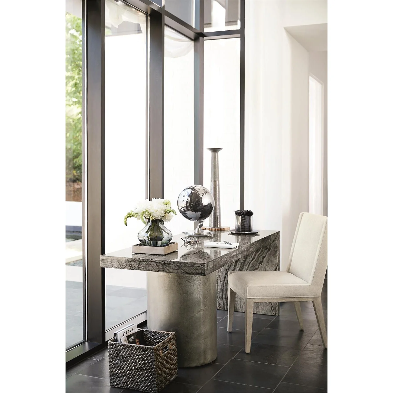Bernhardt Linea Upholstered Side Chair - Image 2
