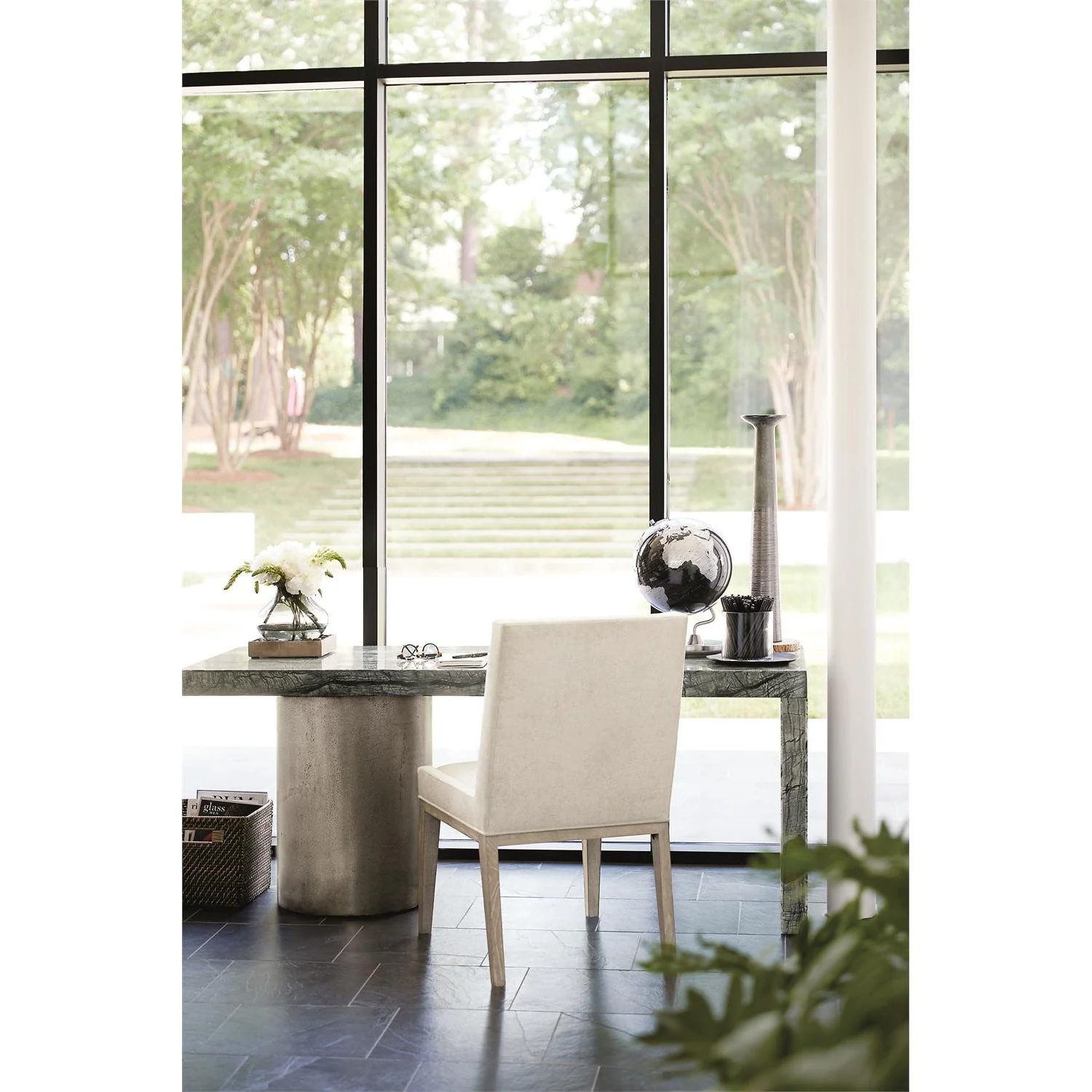 Bernhardt Linea Upholstered Side Chair - Image 3