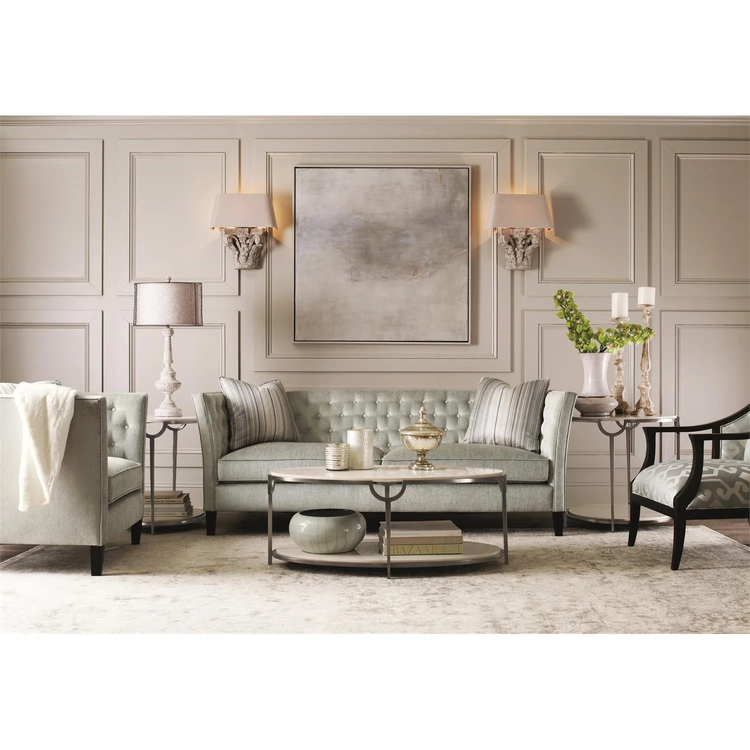 Bernhardt Morello Oval Metal Cocktail Table - Image 2