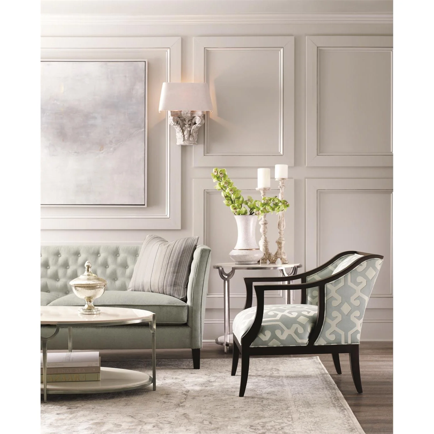 Bernhardt Morello Oval Metal Cocktail Table - Image 3