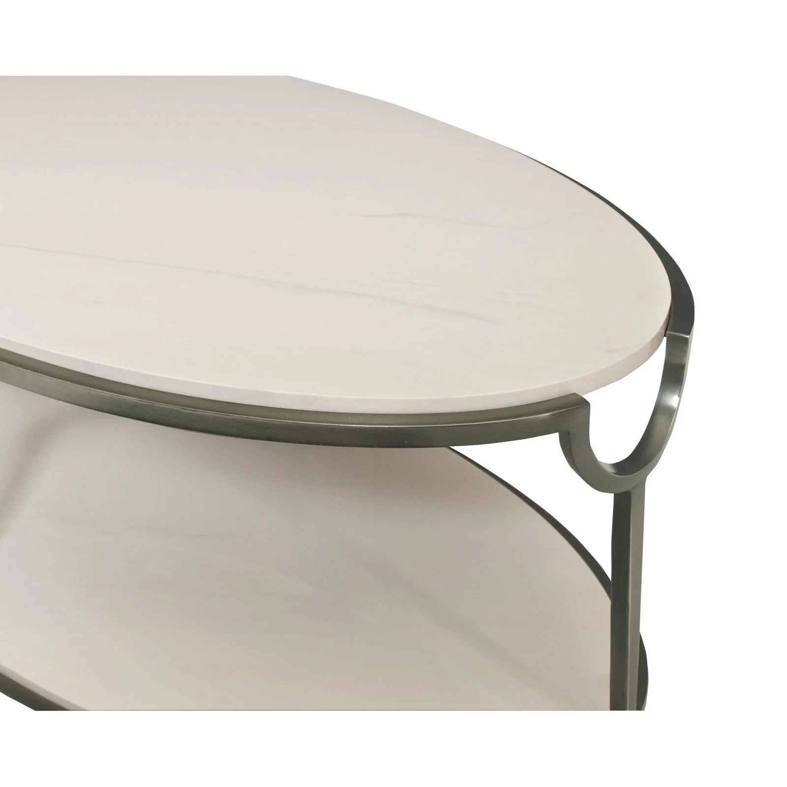 Bernhardt Morello Oval Metal Cocktail Table - Image 4
