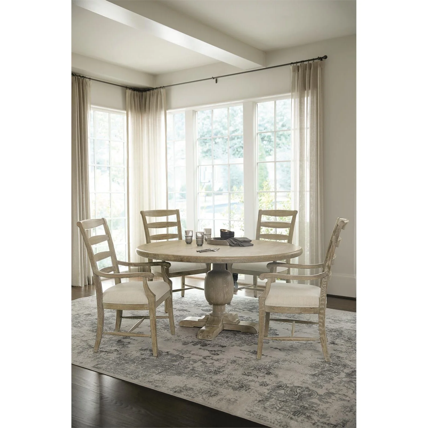 Bernhardt Rustic Patina Ladderback Side Chair - Image 2