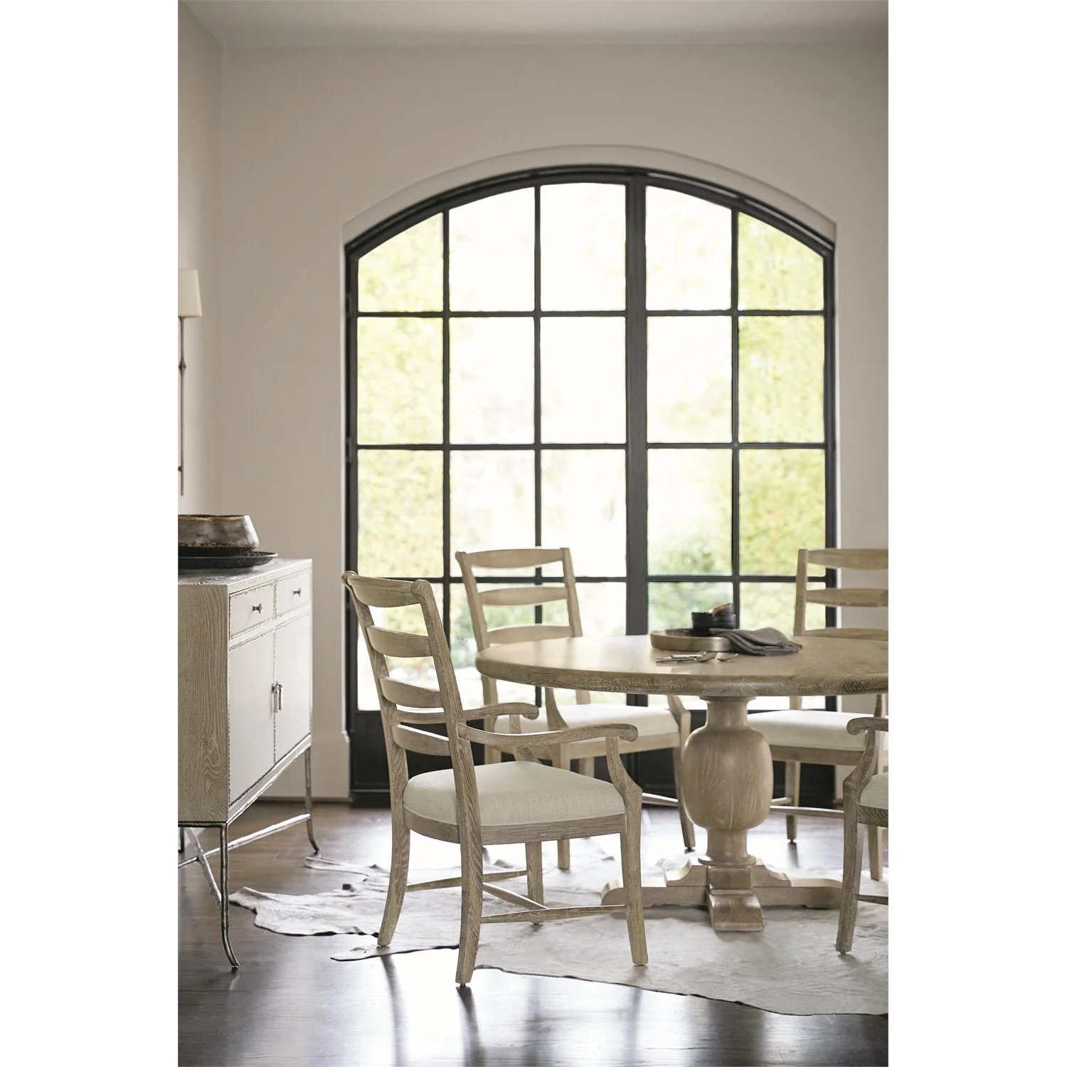 Bernhardt Rustic Patina Ladderback Side Chair - Image 4