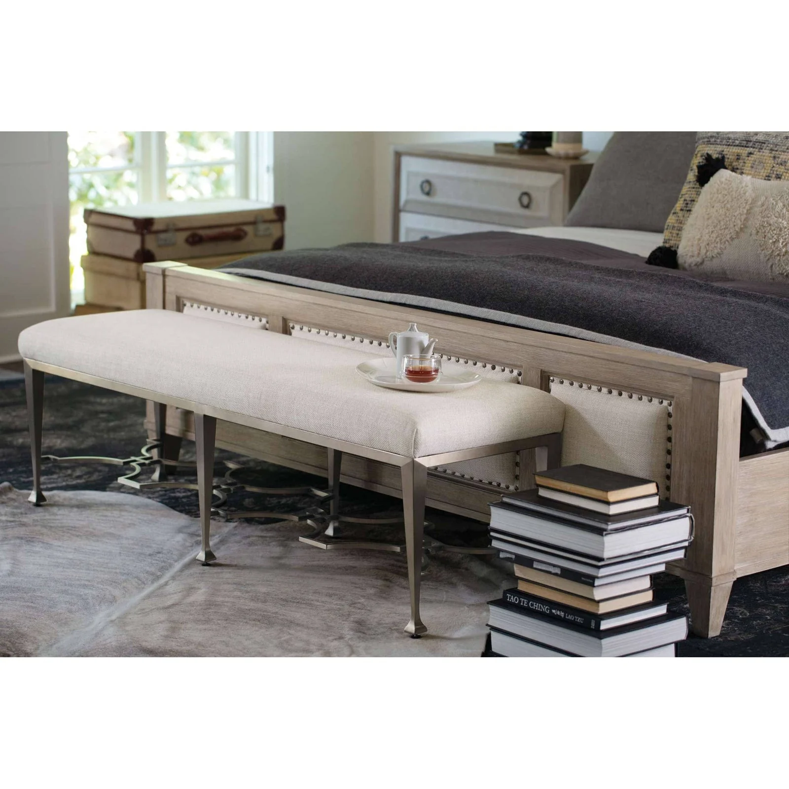 Bernhardt Santa Barbara Upholstered Sleigh Bed - Image 4