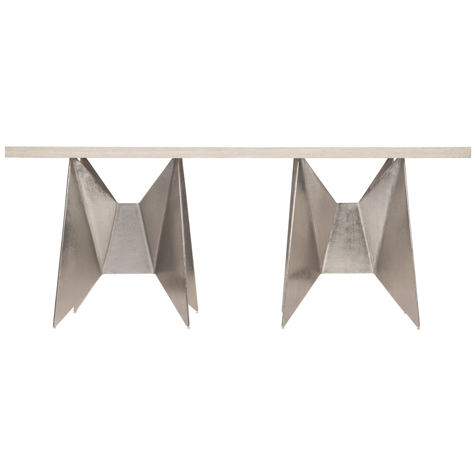 Bernhardt Solaria Double Pedestal Console Table Y35 - Image 3