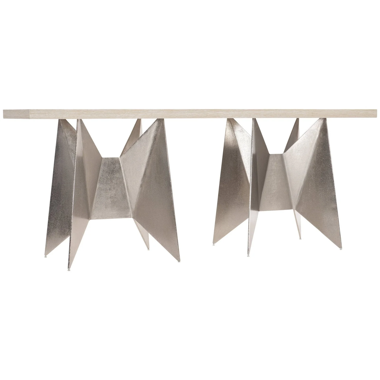 Bernhardt Solaria Double Pedestal Console Table Y35 - Image 4